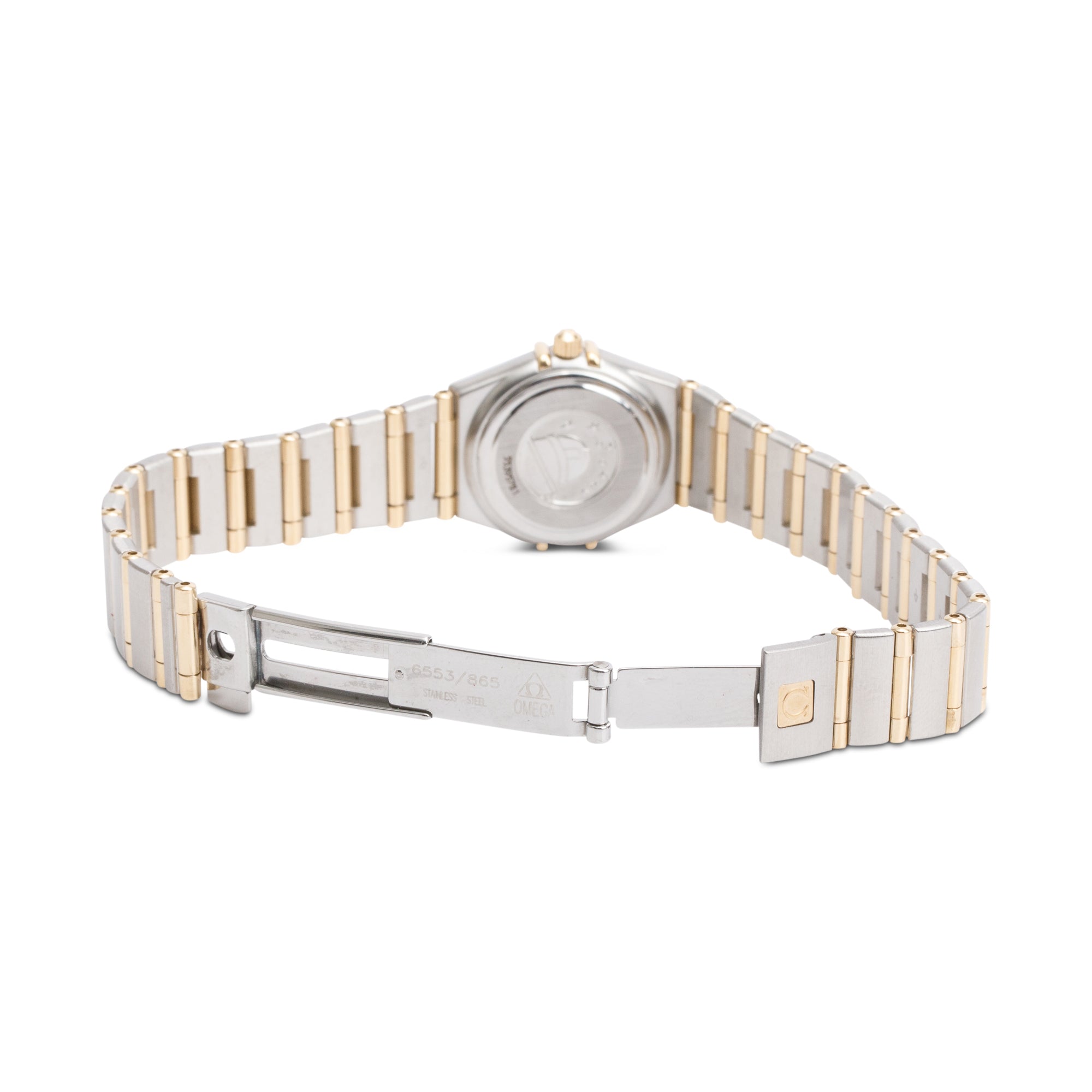 Omega Stainless Steel & 18k Yellow Gold Constellation 22.5 MM Quartz Watch w/ Box & Papers