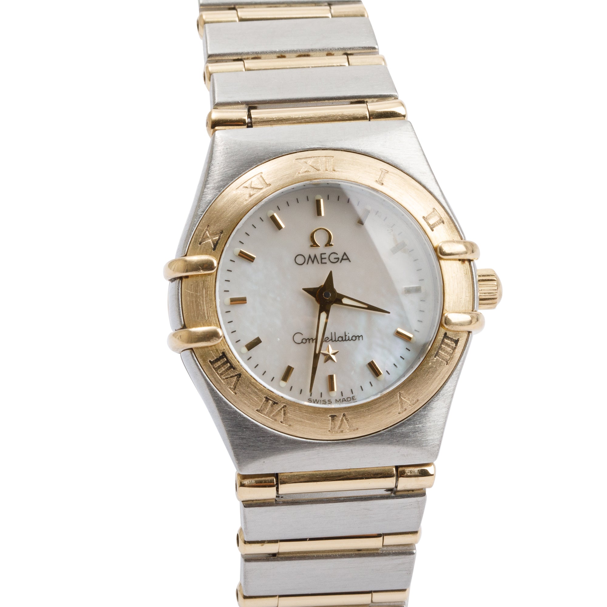 Omega Stainless Steel & 18k Yellow Gold Constellation 22.5 MM Watch