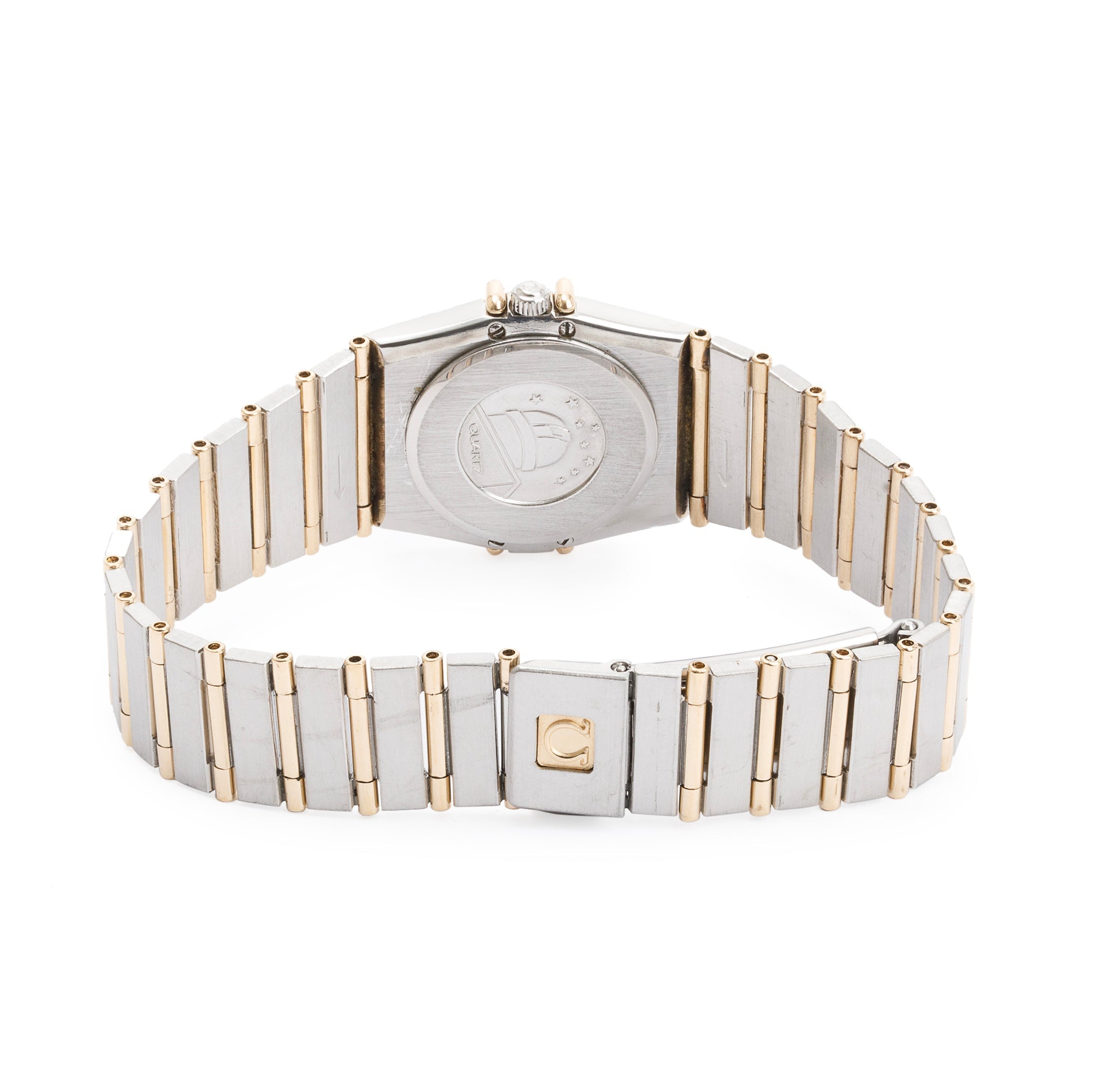 Omega Stainless Steel & 18k Yellow Gold Constellation 23 MM Diamond Bezel Watch