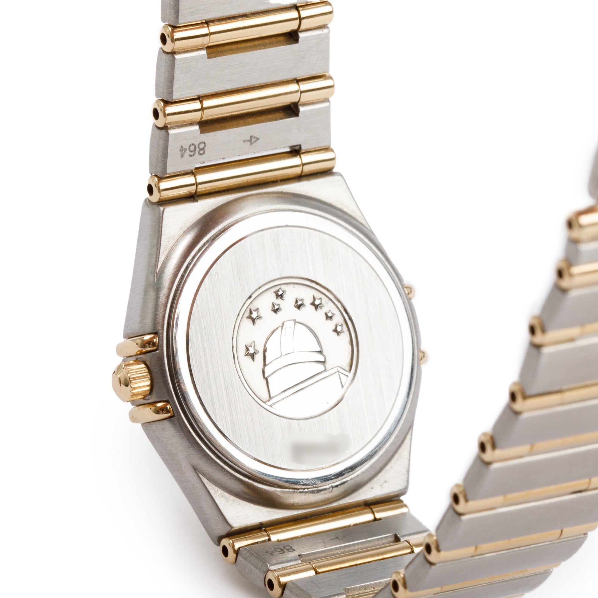 Omega Stainless Steel & 18k Yellow Gold Constellation 25 MM Quartz Watch w/ Box & Papers