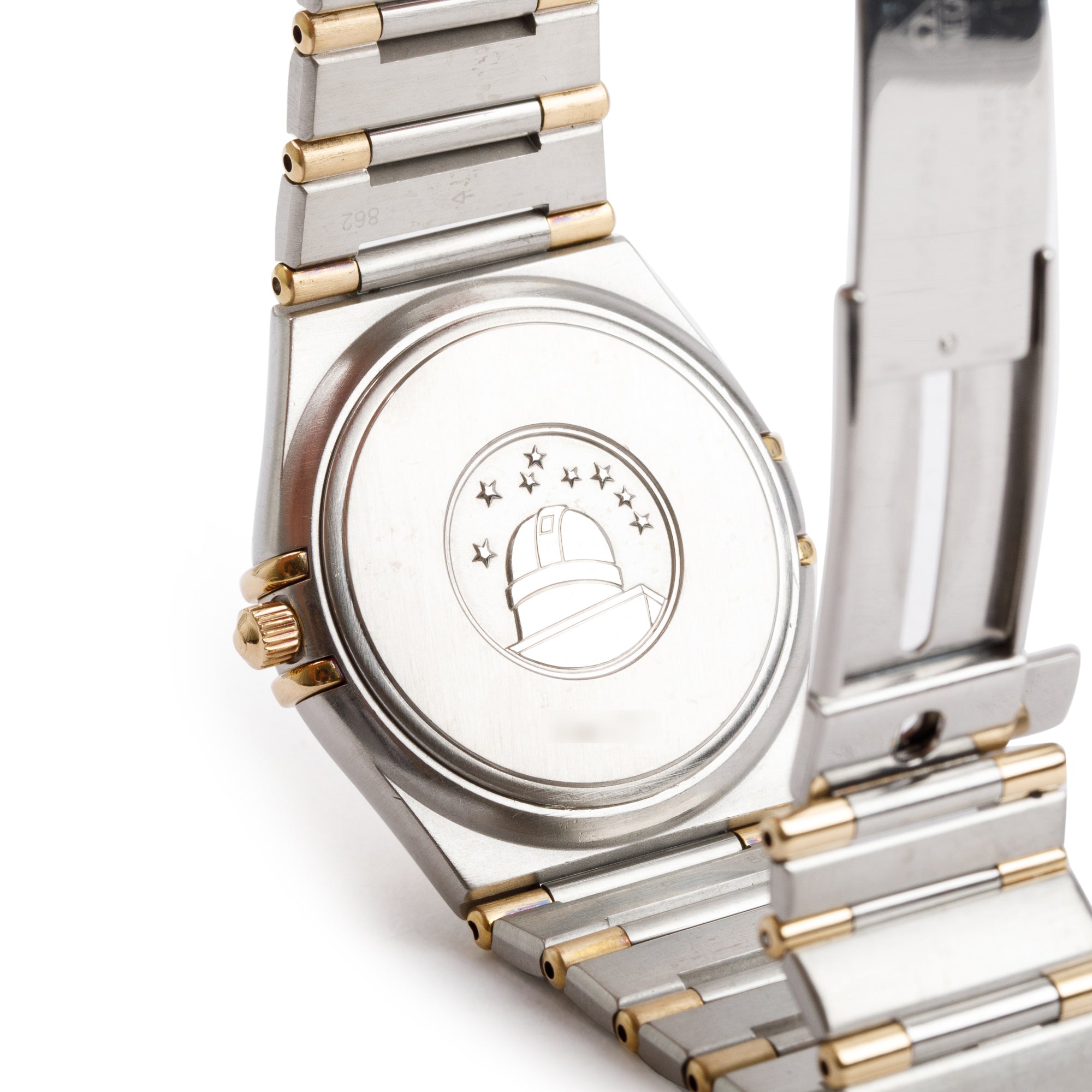 Omega Stainless Steel & 18k Yellow Gold Constellation 33 MM Quartz Watch