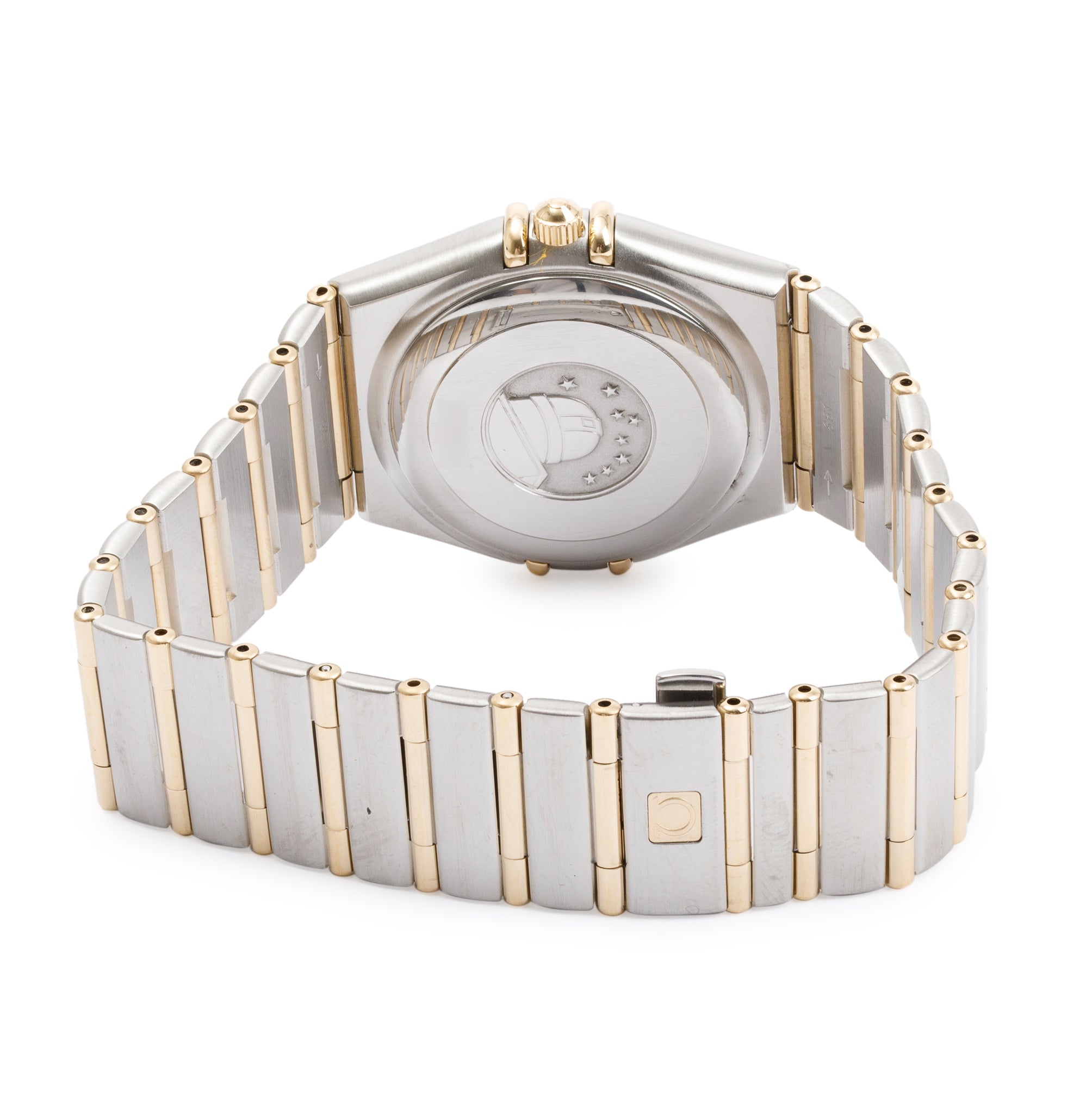 Omega Stainless Steel & 18k Yellow Gold Constellation Chronometer 35 MM Automatic Watch w/ Cards