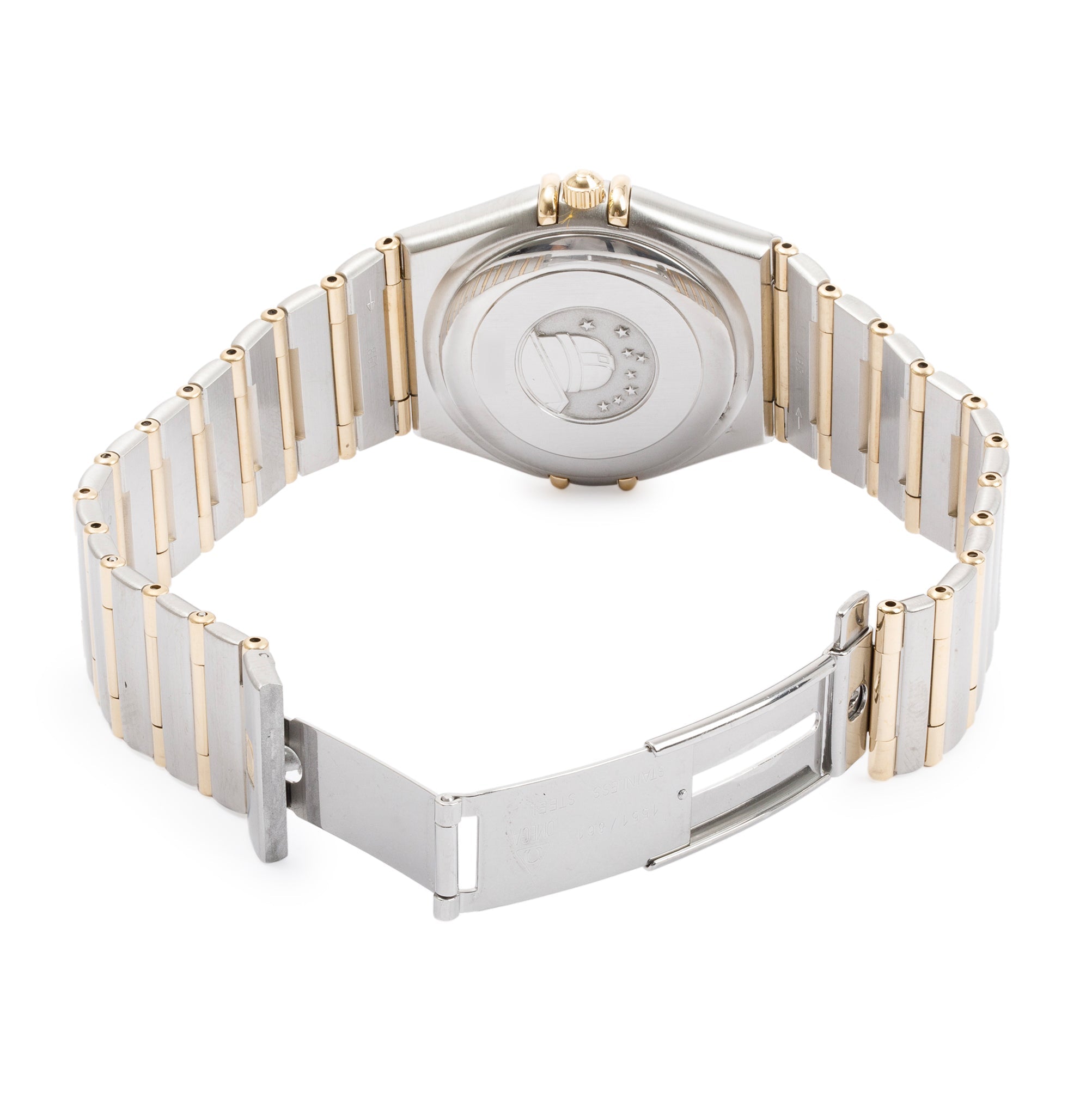 Omega Stainless Steel & 18k Yellow Gold Constellation Chronometer 35 MM Automatic Watch w/ Cards