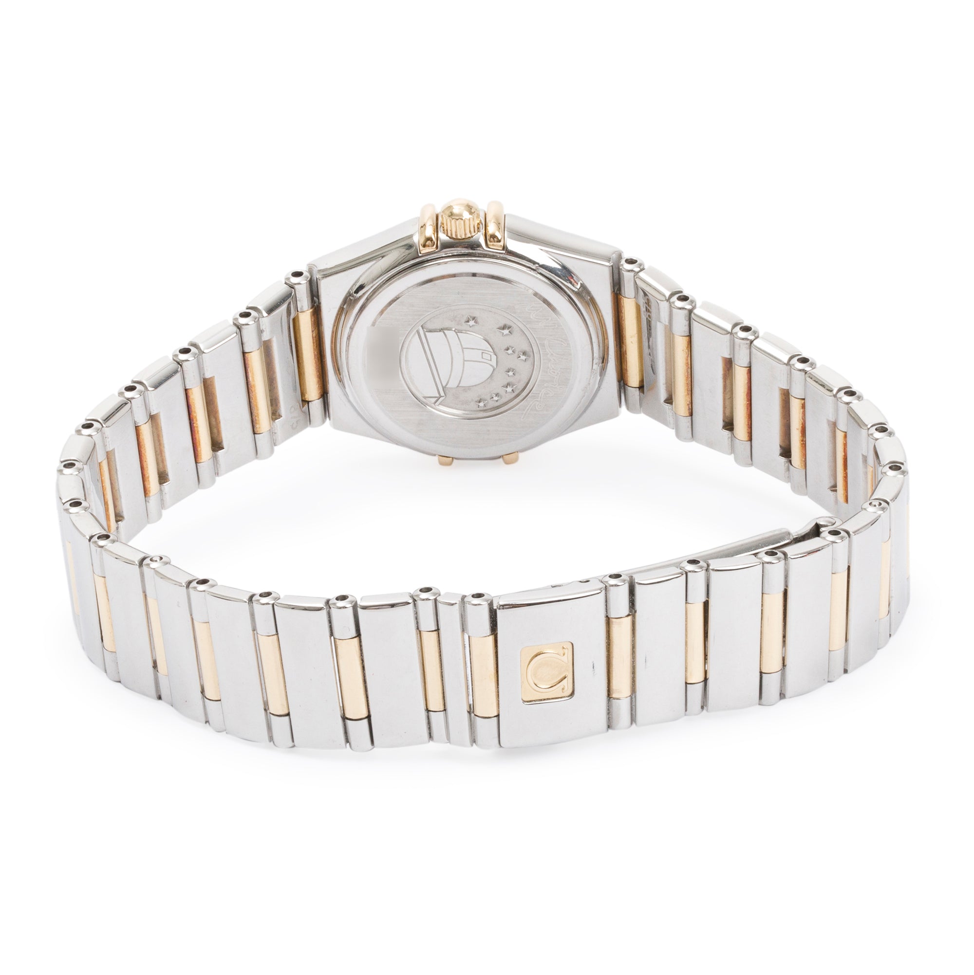 Omega Stainless Steel & 18k Yellow Gold Constellation My Choice 23 MM Diamond Bezel Watch w/ Box & Papers