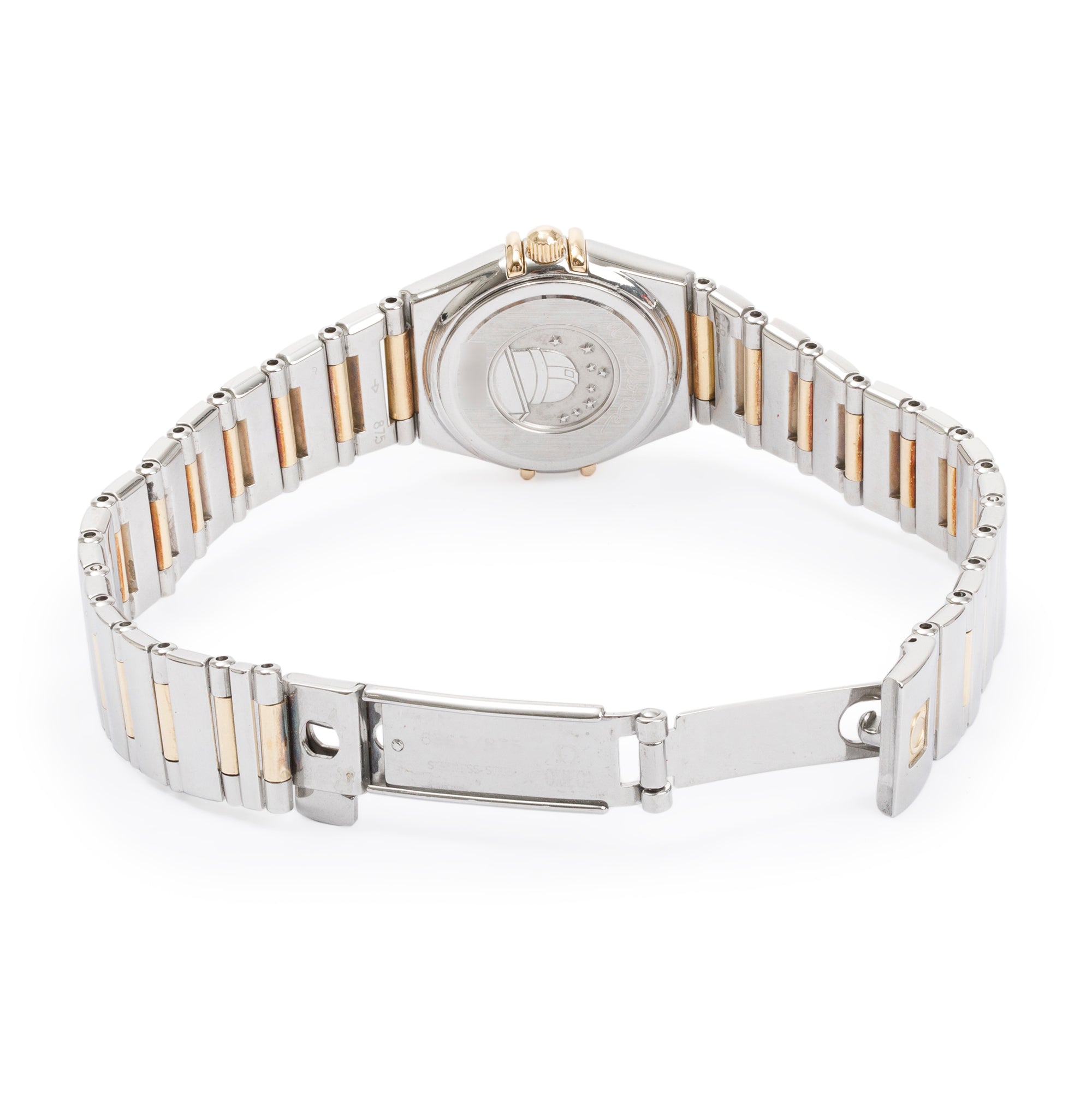 Omega Stainless Steel & 18k Yellow Gold Constellation My Choice 23 MM Diamond Bezel Watch w/ Box & Papers