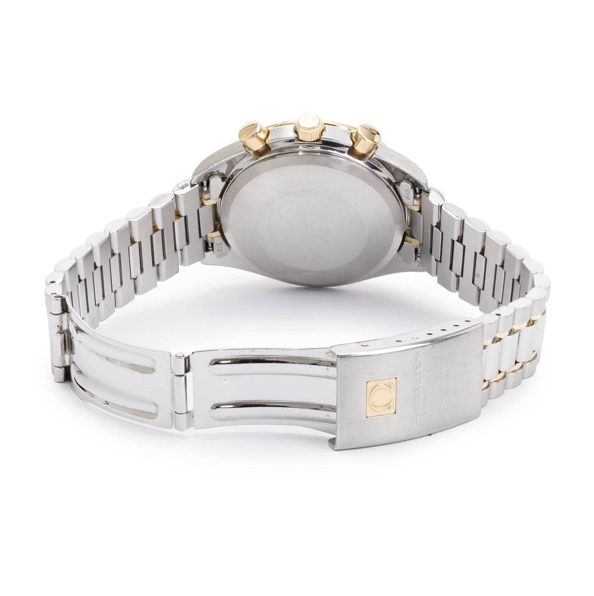 Omega Stainless Steel & 18k Yellow Gold Speedmaster Date 39 MM Automatic Chronograph Watch