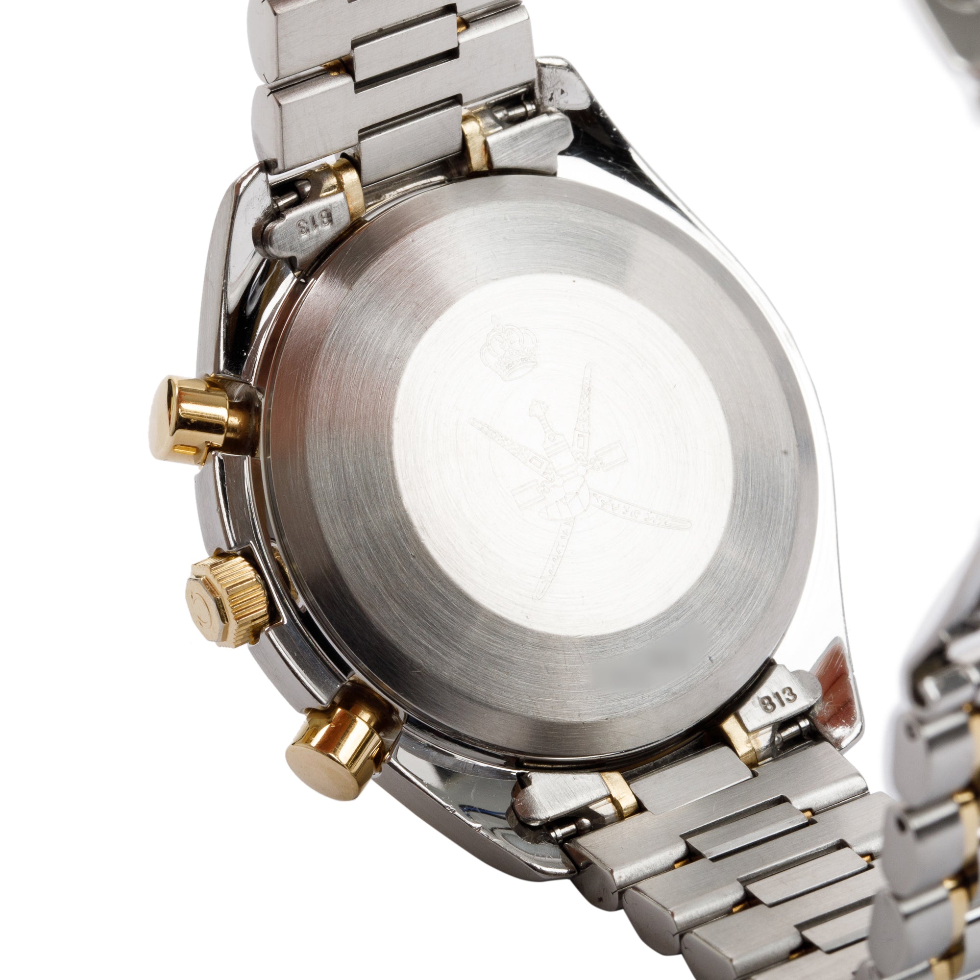 Omega Stainless Steel & 18k Yellow Gold Speedmaster Date 39 MM Automatic Chronograph Watch