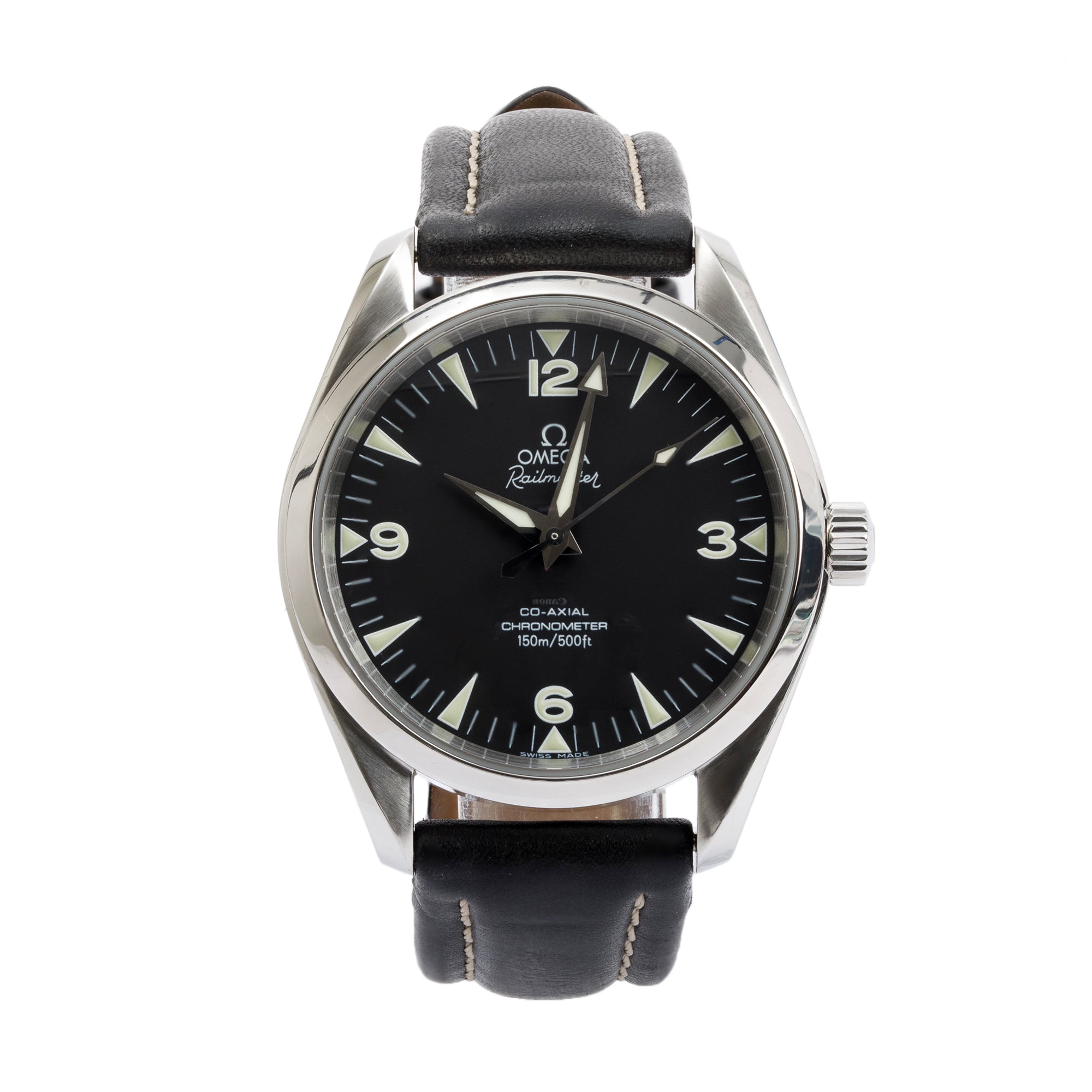 Omega Stainless Steel Aqua Terra Seamaster Railmaster Co-Axial Chronometer Automatic 40 MM Watch