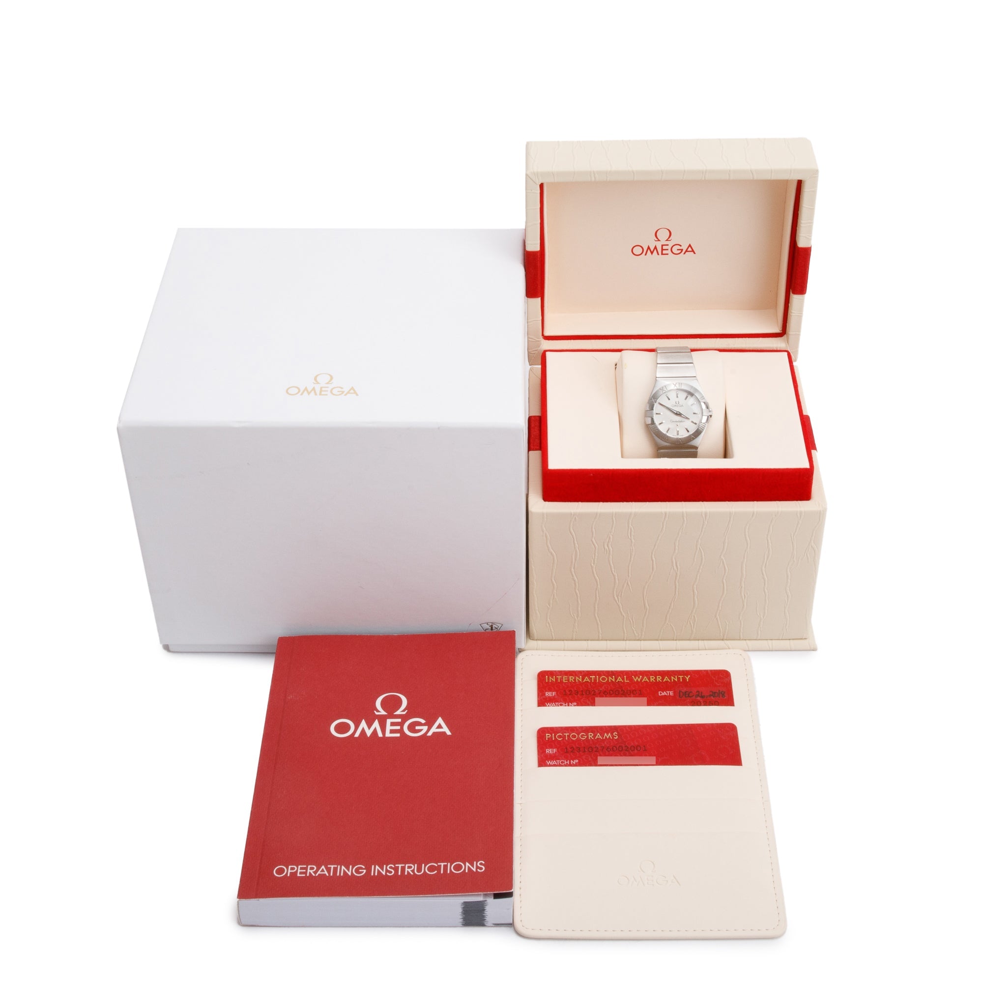 Omega Stainless Steel Constellation 27 MM Watch w/ Box & Papers