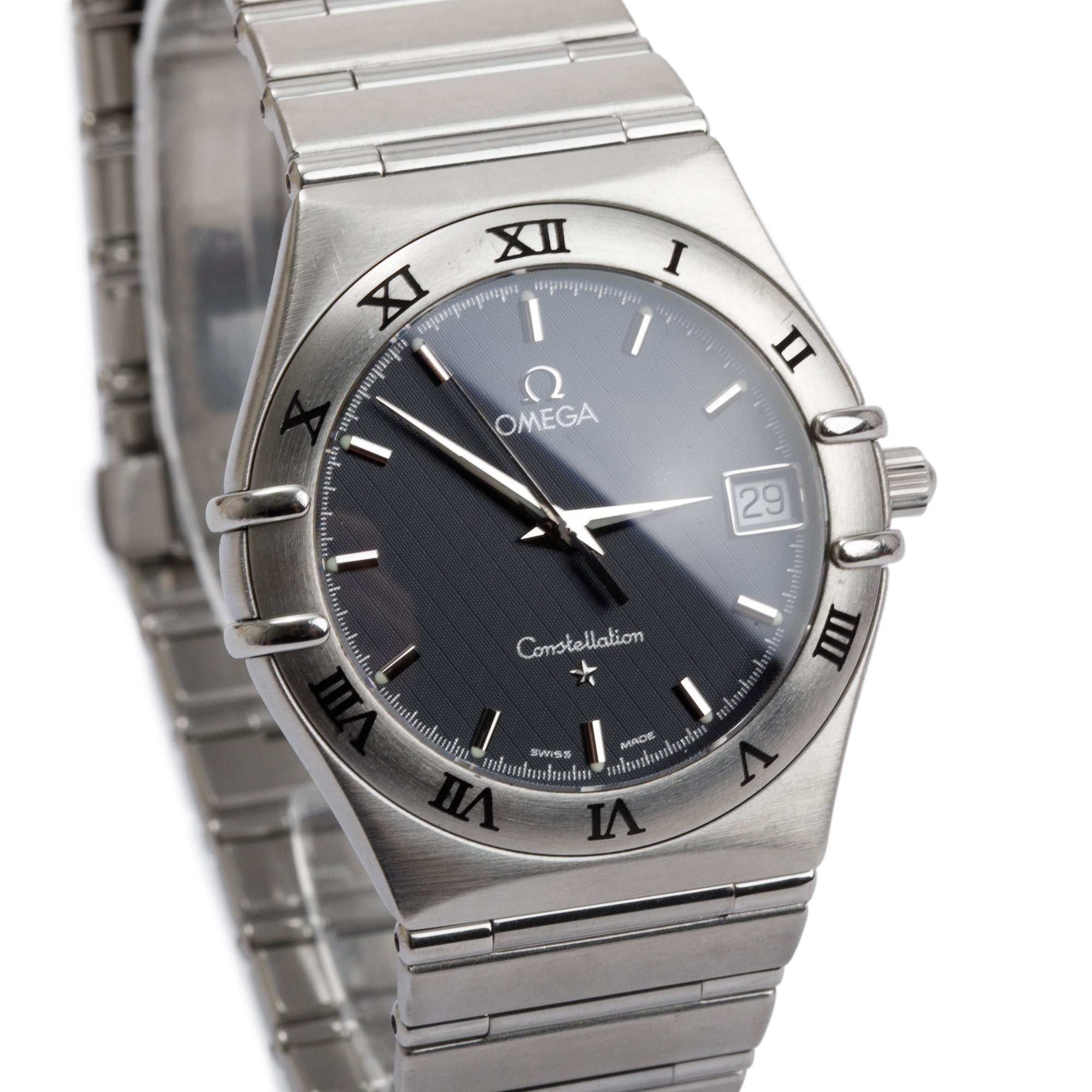 Omega Stainless Steel Constellation 34 MM Quartz Watch w/ Box & Papers