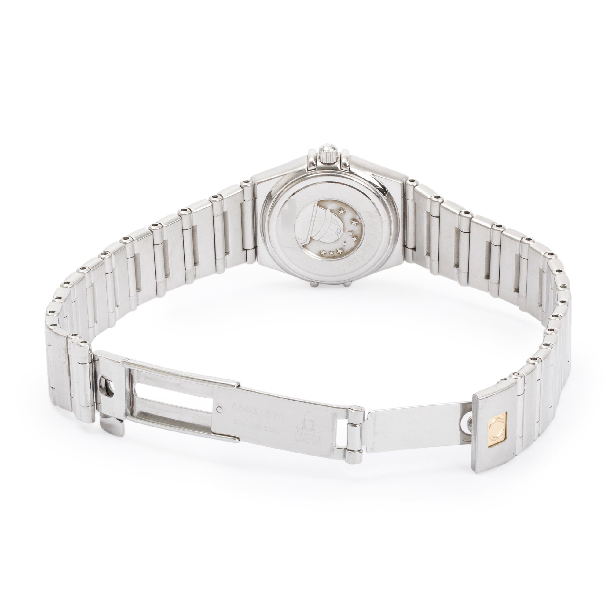 Omega Stainless Steel Constellation My Choice 23 MM Diamond Bezel Watch