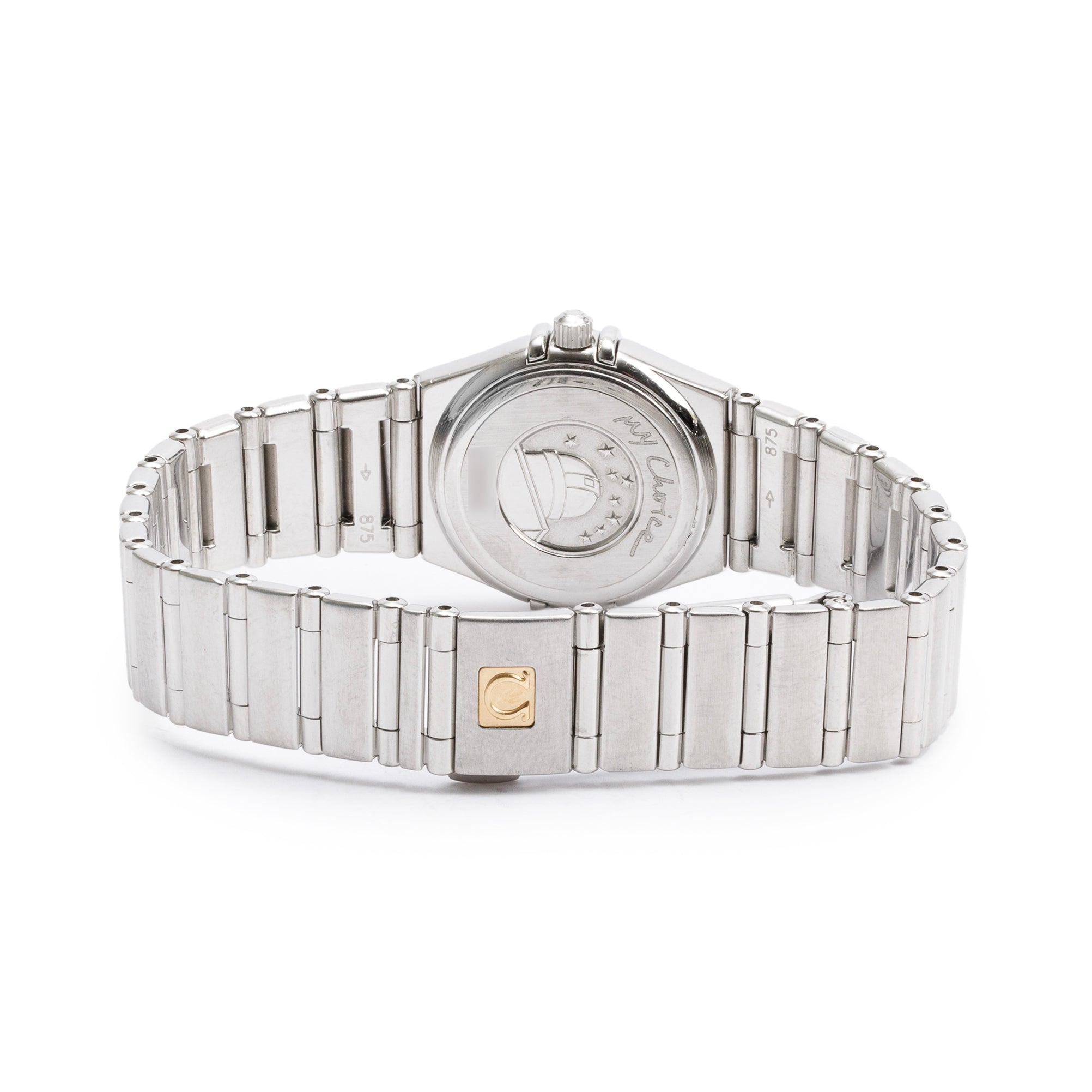 Omega Stainless Steel Constellation My Choice 23 MM Mother of Pearl Bezel Watch