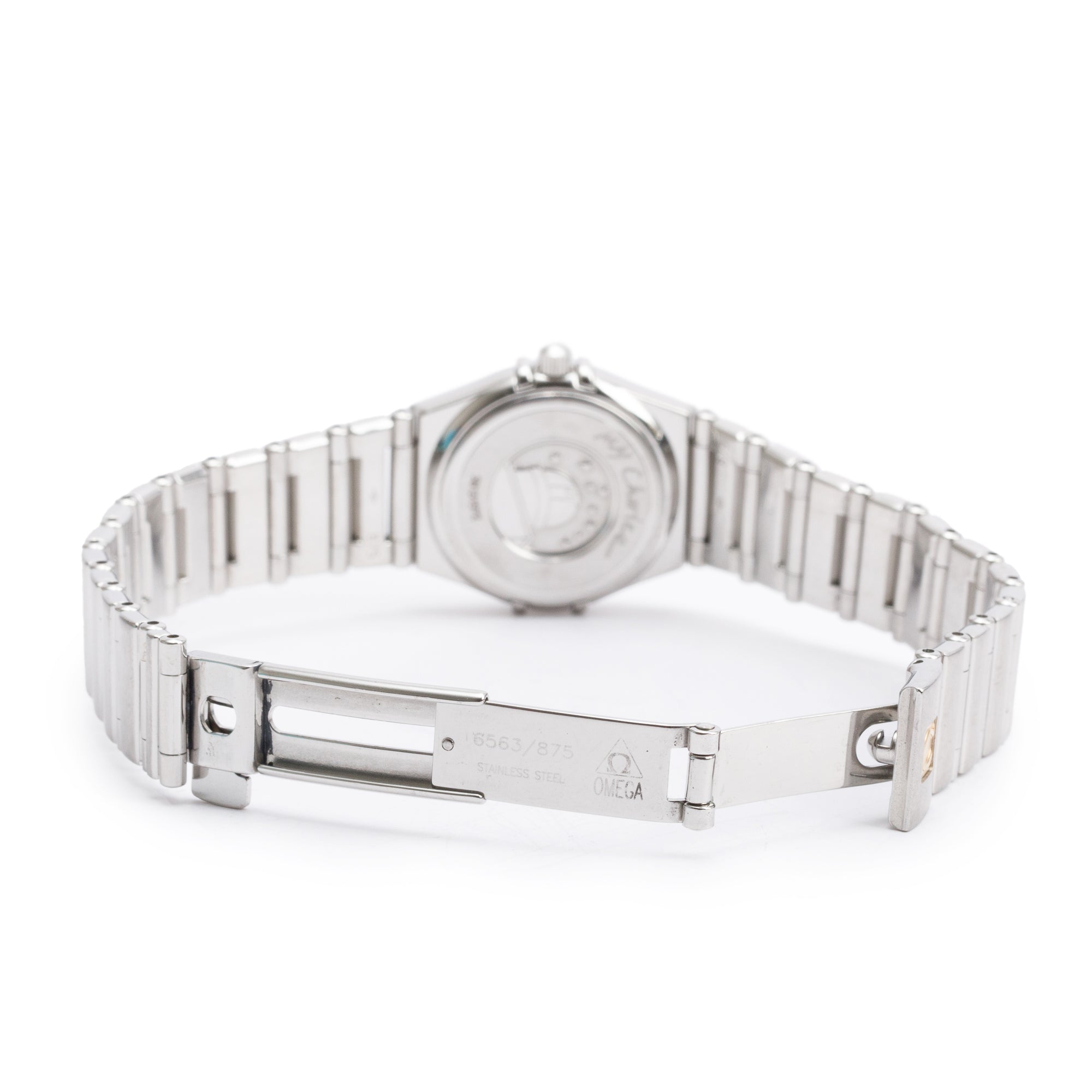Omega Stainless Steel Constellation My Choice 23 MM Mother of Pearl Bezel Watch