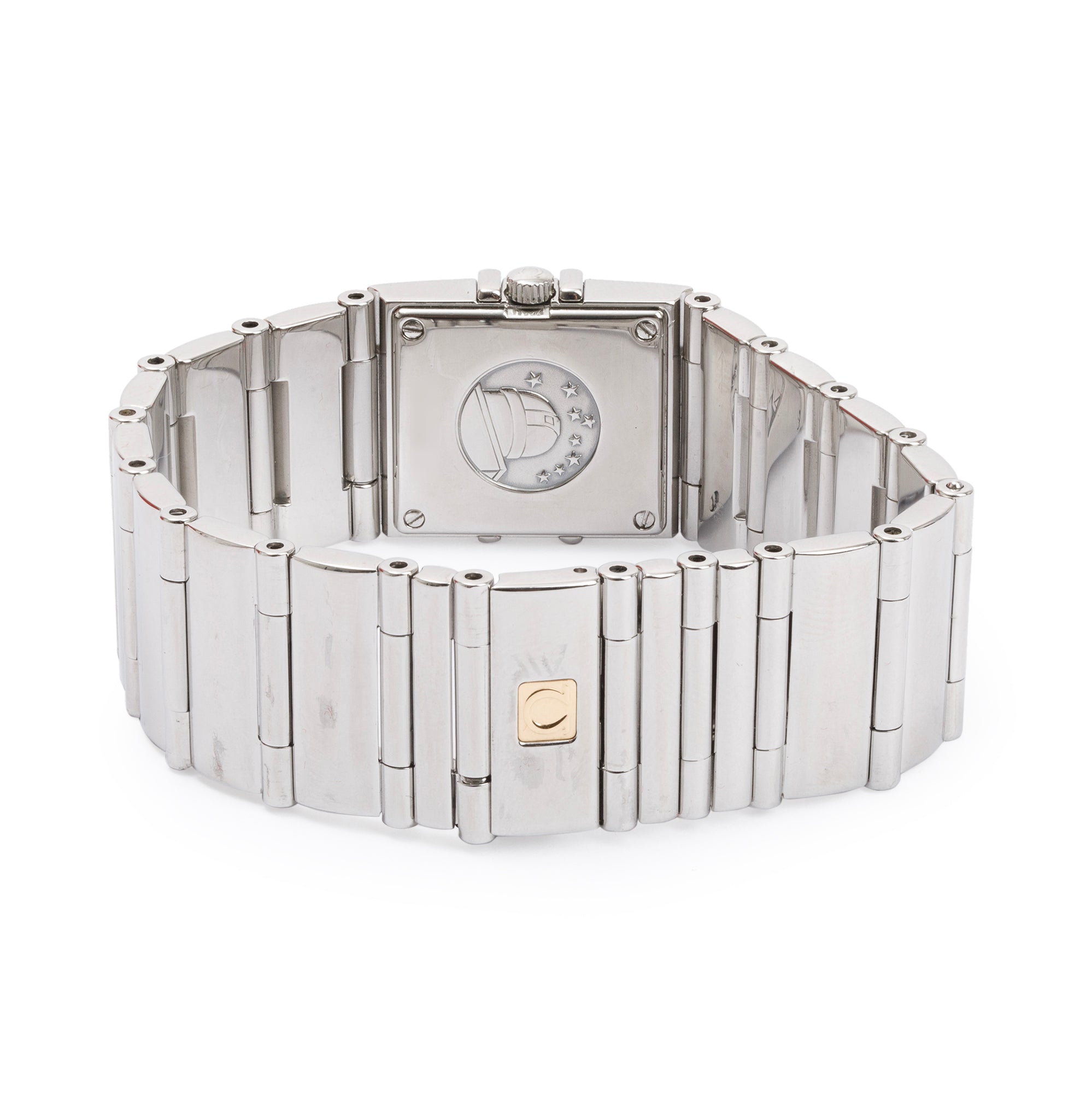 Omega Stainless Steel Constellation Quardra 19 MM Watch w/ Box & Papers