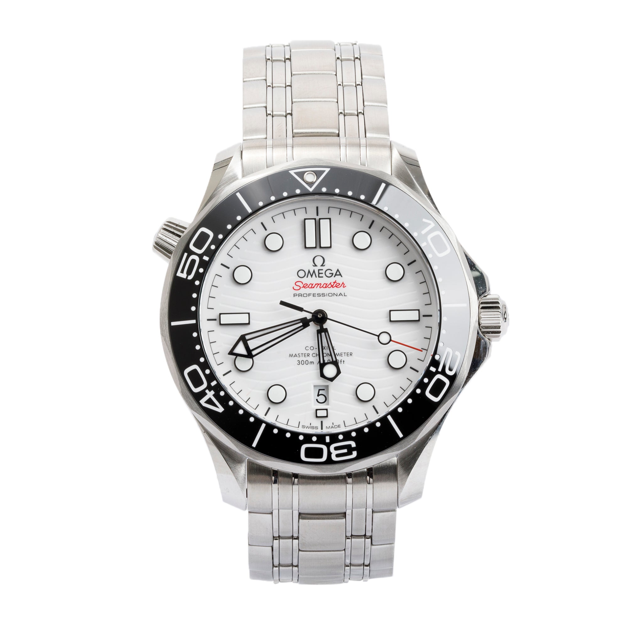 Omega Stainless Steel Seamaster Diver 300M Co-Axial Master Chronometer 42 MM Automatic Watch w/ Box & Papers