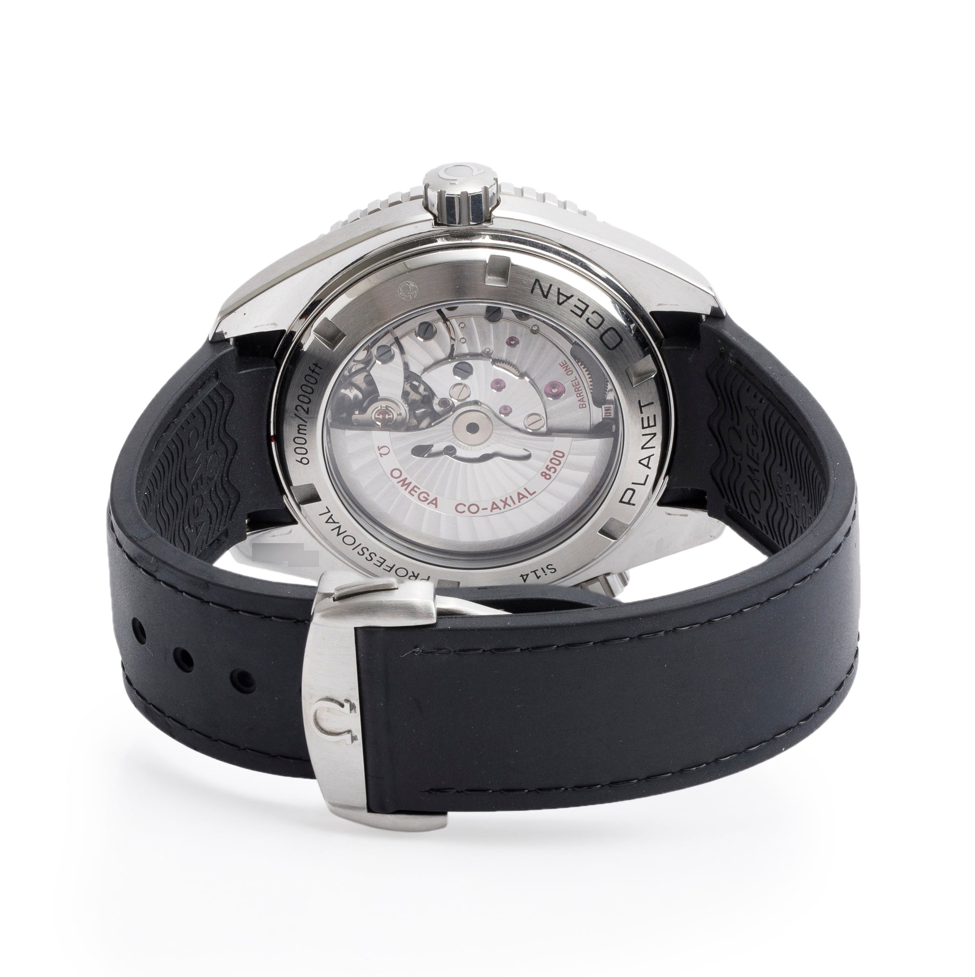 Omega Stainless Steel Seamaster Planet Ocean 600M 45.5 MM Watch w/ Box & Papers