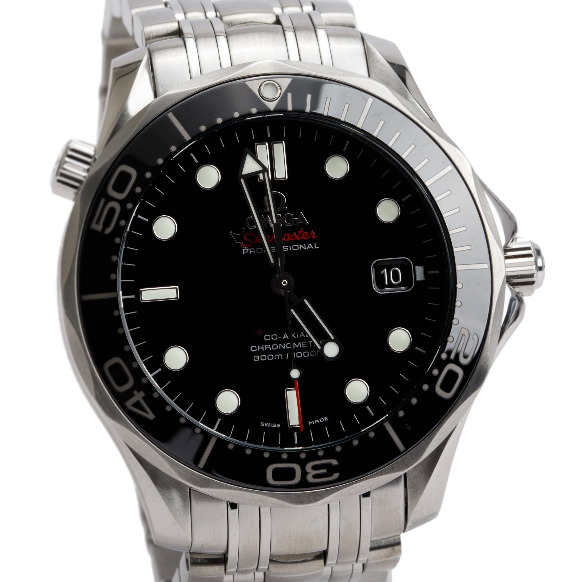 Omega Stainless Steel Seamaster Professional Diver 300M Co-Axial Master Chronometer 41 MM Automatic Watch w/ Box & Papers