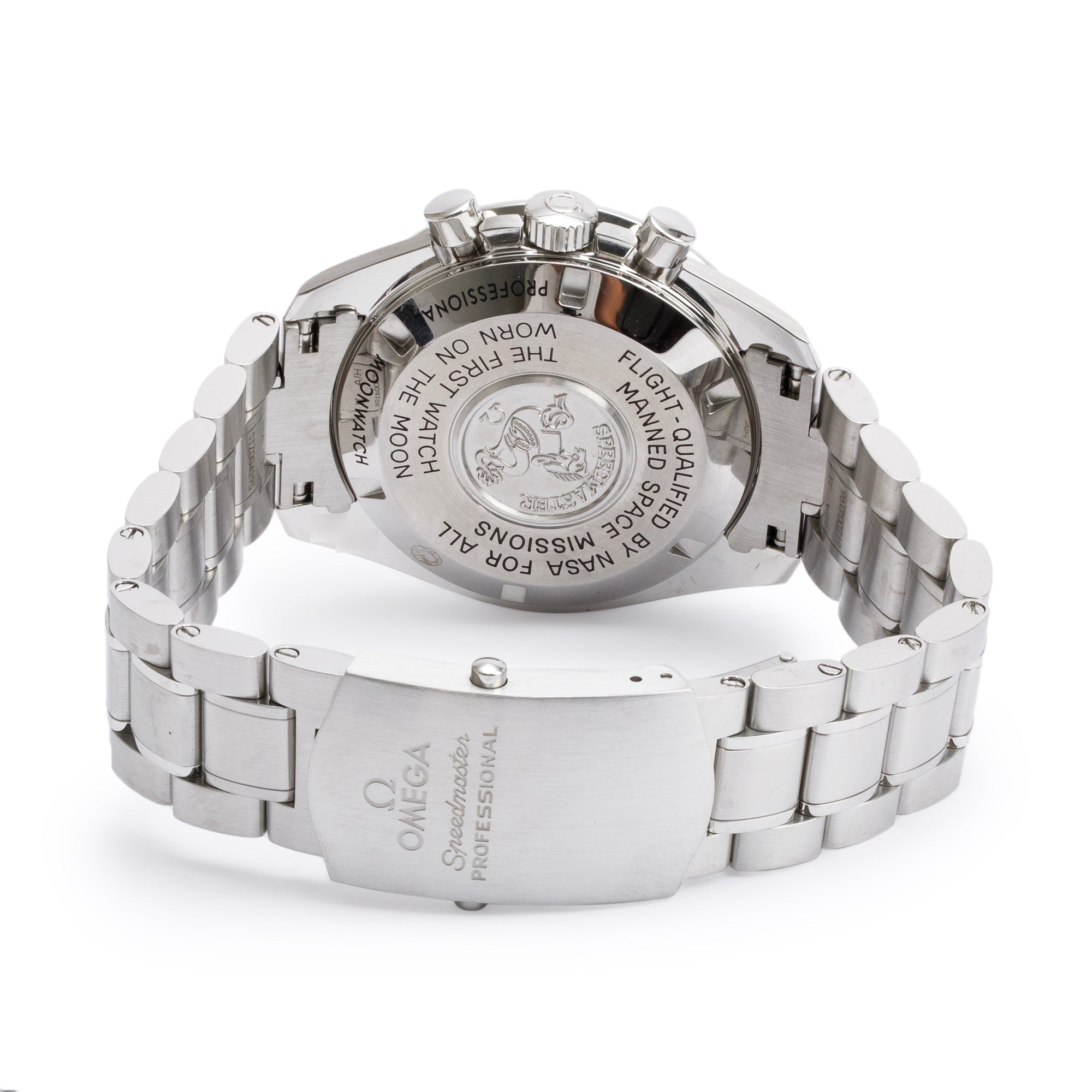 Omega Stainless Steel Speedmaster Professional 42 MM Chronograph MoonWatch w/ Box & Papers