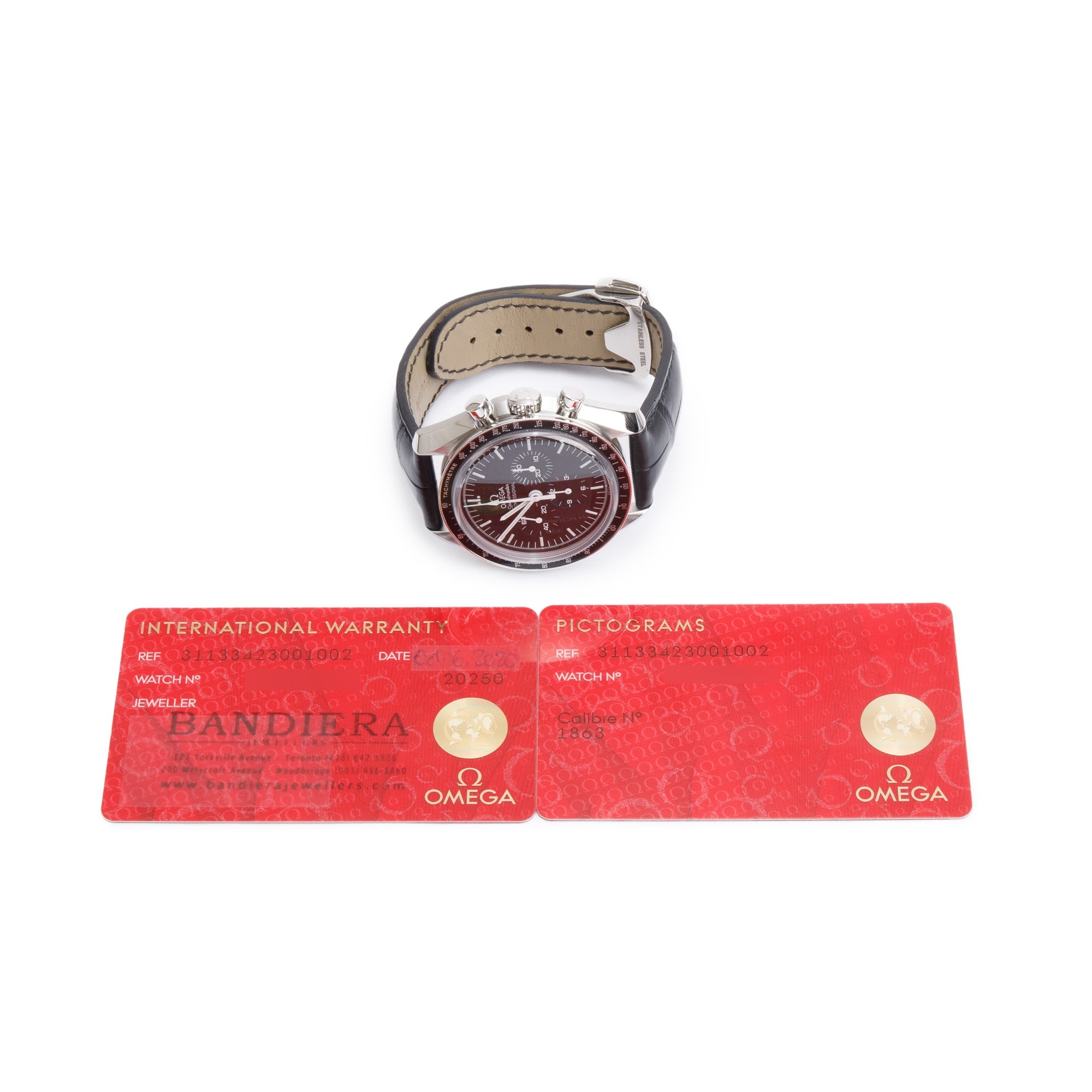 Omega Stainless Steel Speedmaster Professional 42 MM Chronograph MoonWatch w/ Papers