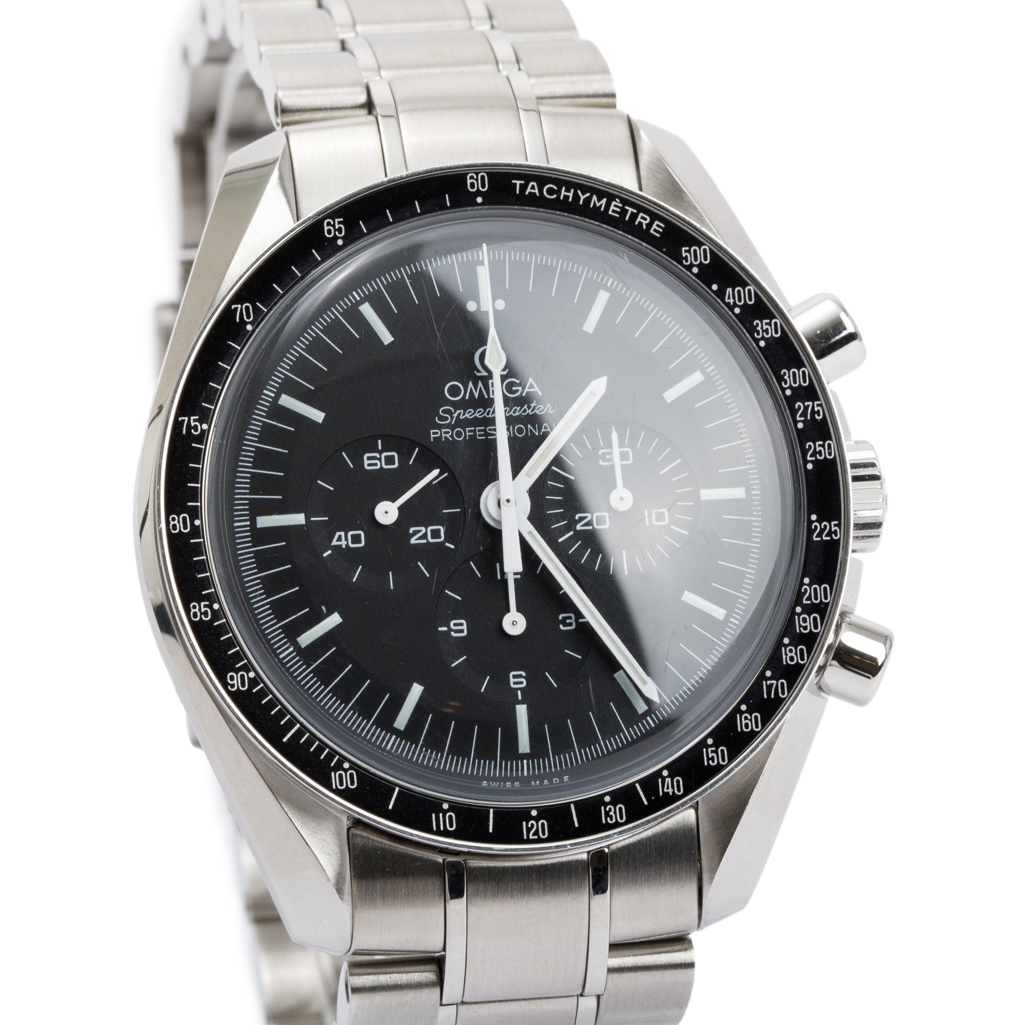 Omega Stainless Steel Speedmaster Professional 42 MM Moonwatch w/ Box & Papers