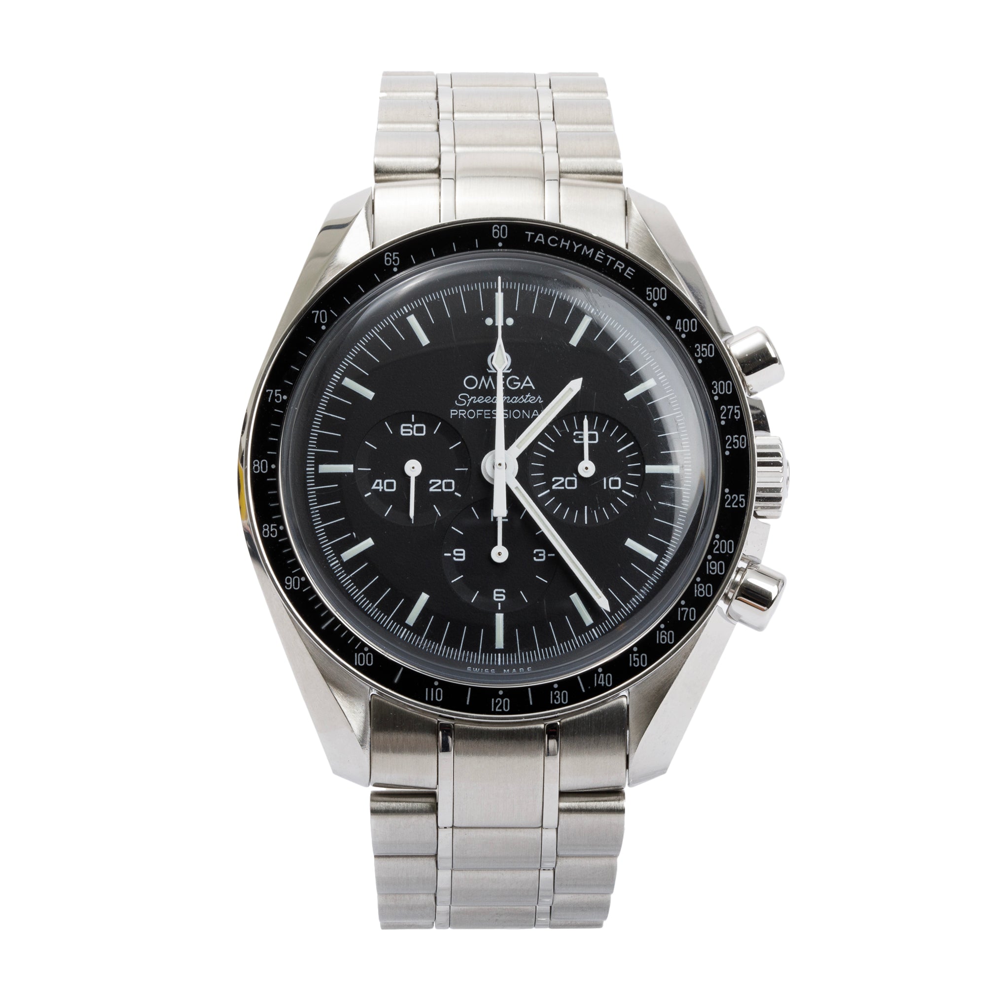 Omega Stainless Steel Speedmaster Professional 42 MM Moonwatch w/ Box & Papers