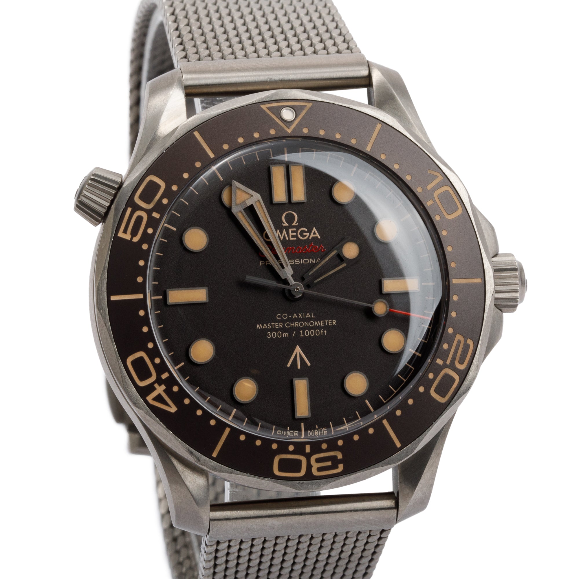 Omega Titanium 007 Editon Seamaster Diver 300M 42 MM Automatic Watch w/ Papers