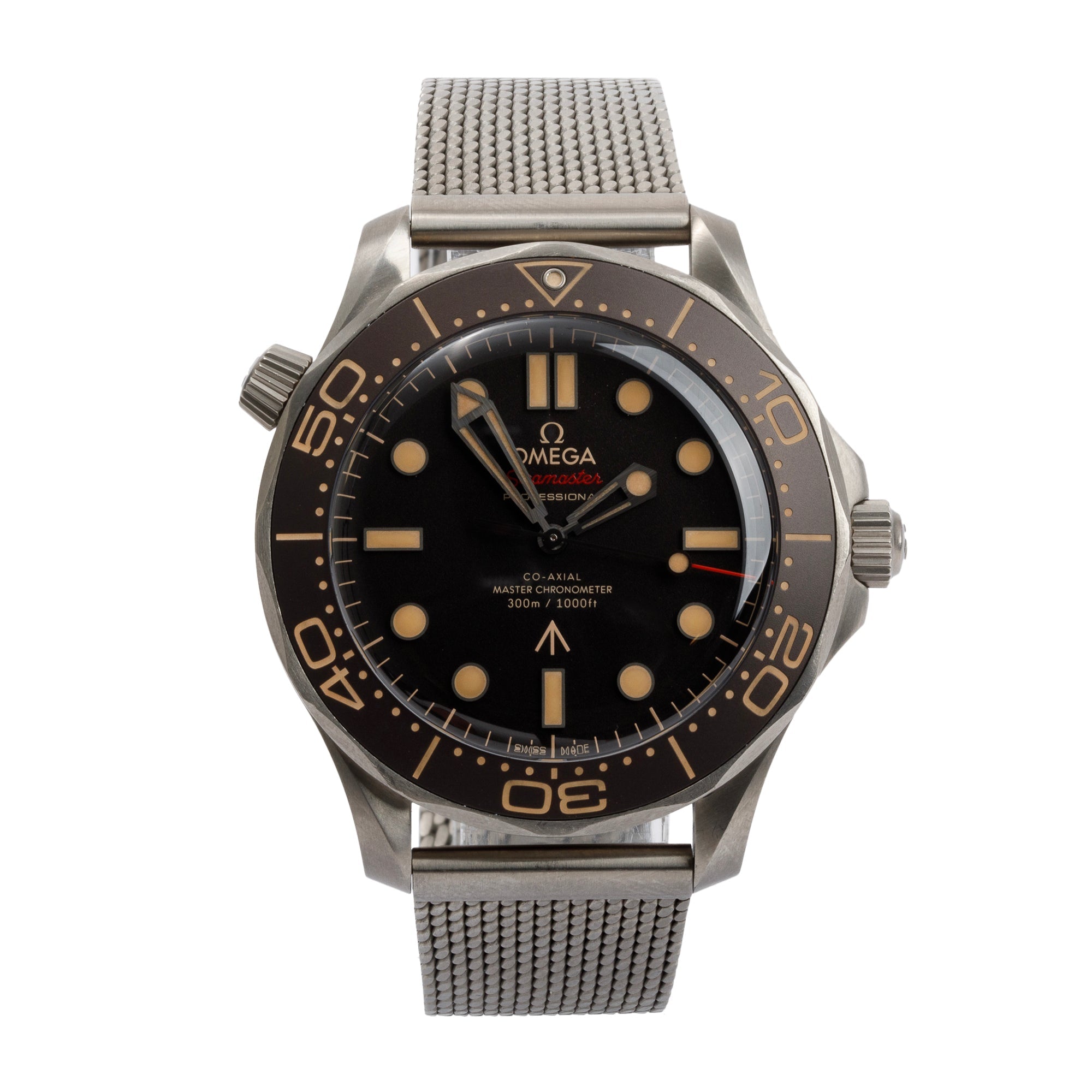 Omega Titanium 007 Editon Seamaster Diver 300M 42 MM Automatic Watch w/ Papers