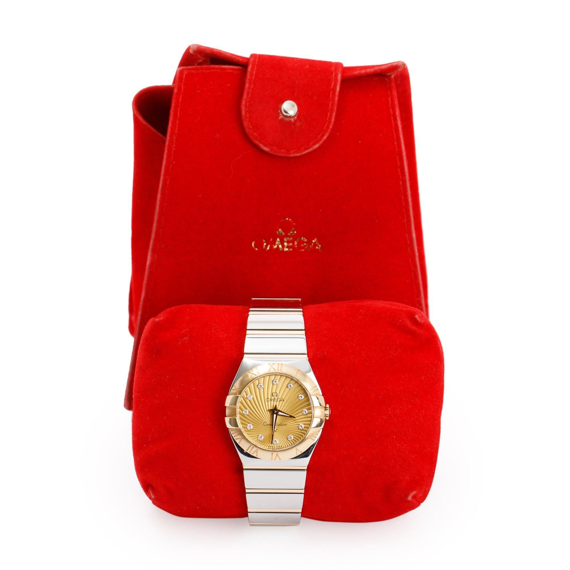 Omega Two-Tone Diamond Constellation 27 MM Watch