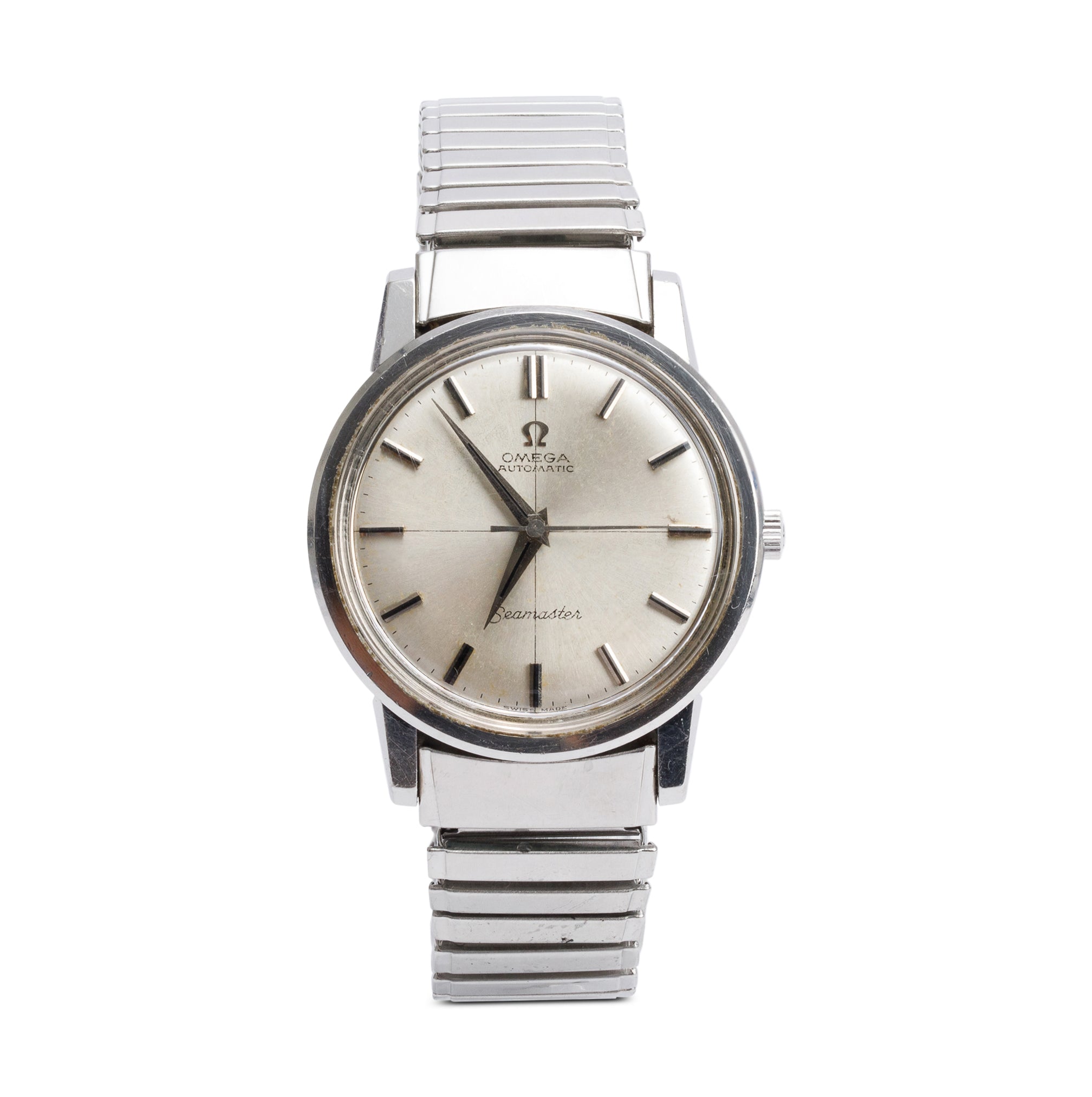 Omega Vintage Stainless Steel Seamaster 34.5 MM Automatic Watch