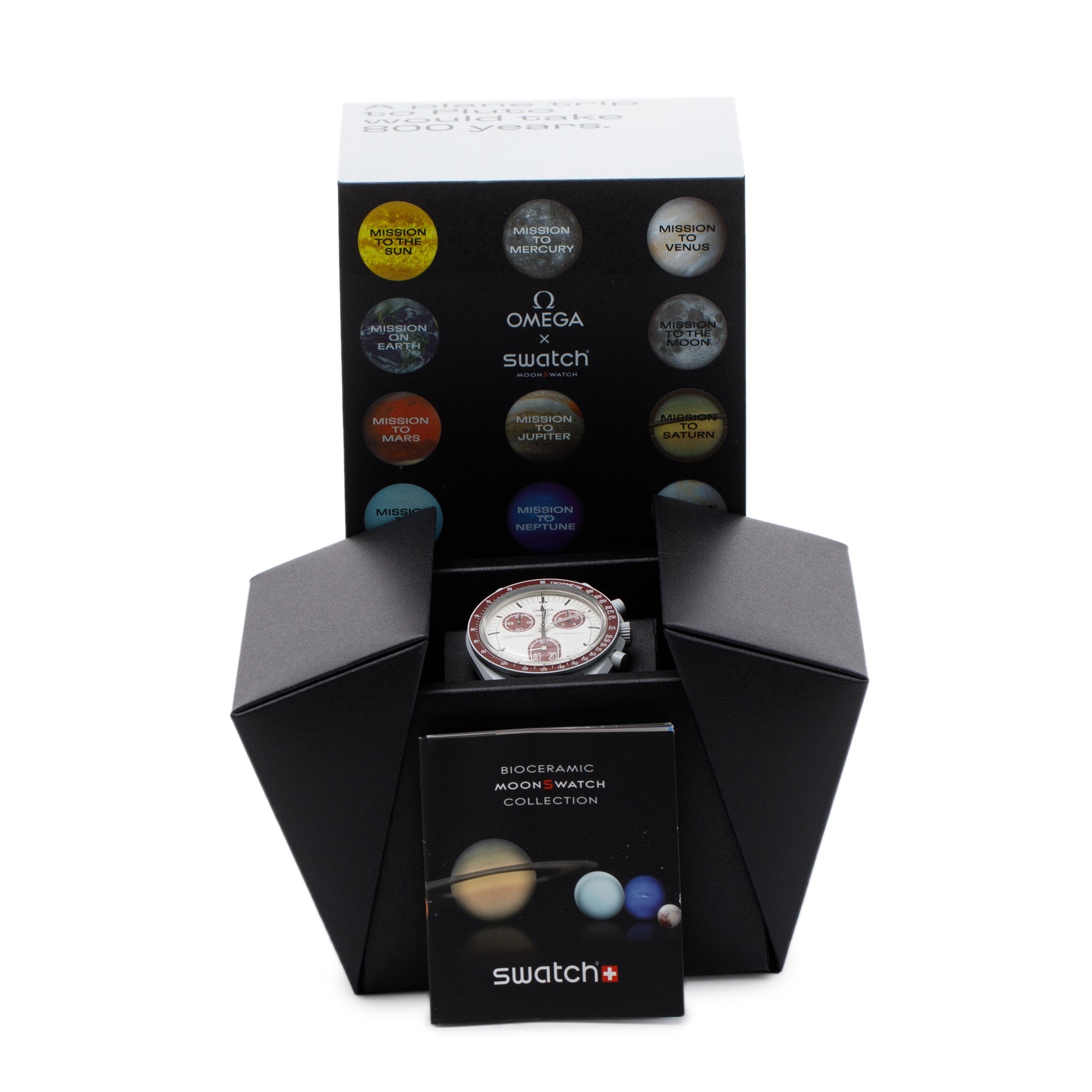 Omega X Swatch 2022 Bioceramic Mission to Pluto MoonSwatch w/ Box & Papers
