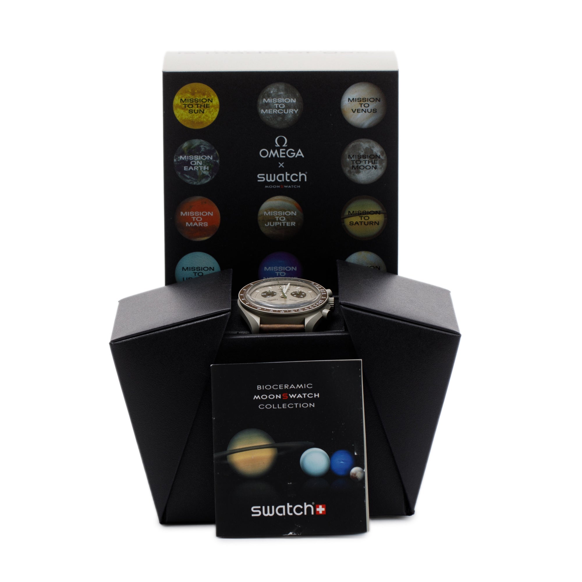 Omega X Swatch 2022 Bioceramic Mission to Saturn MoonSwatch w/ Box & Papers