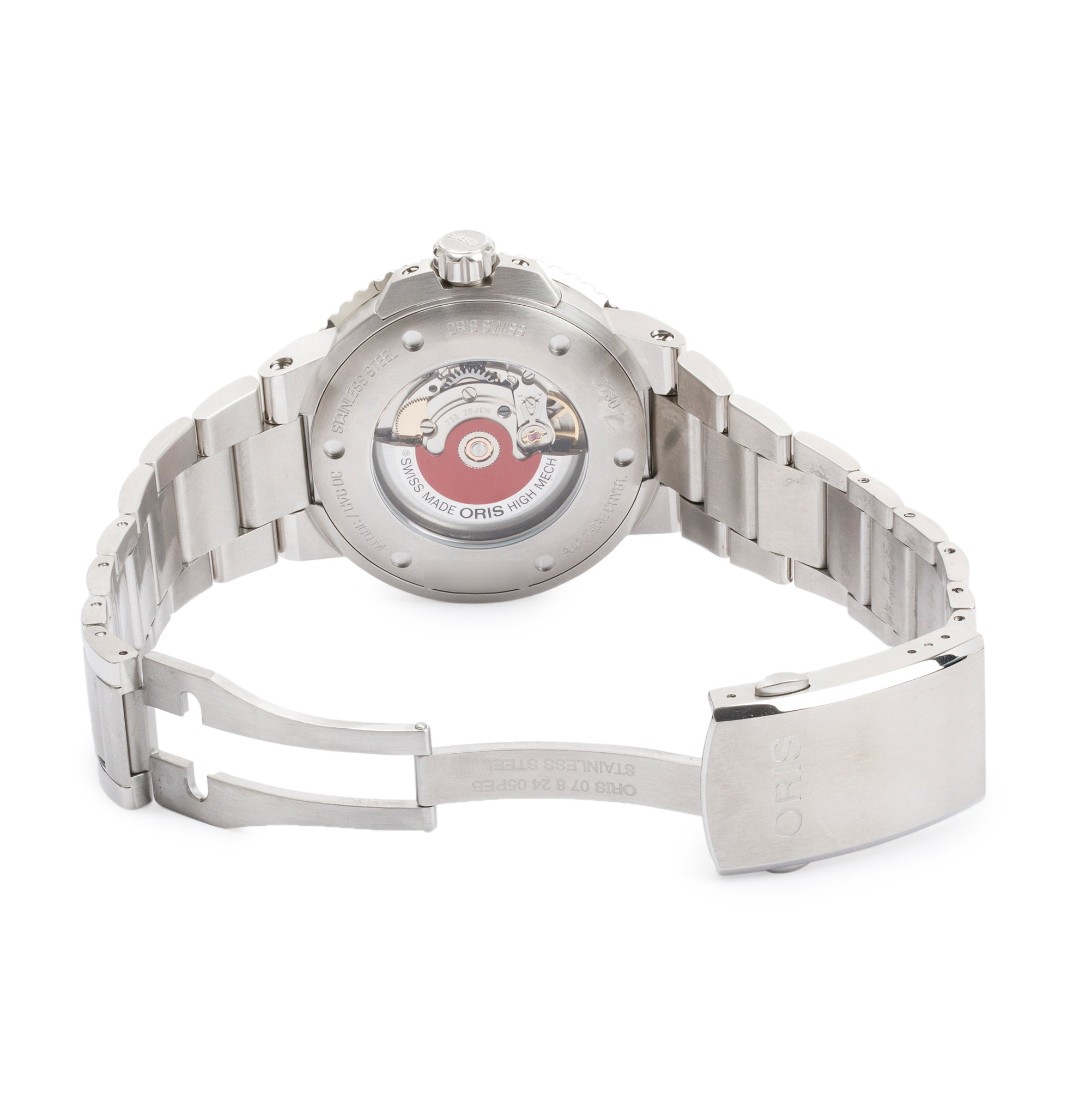 Oris Stainless Steel Aquis Date 43.5 MM Automatic Watch w/ Box & Papers