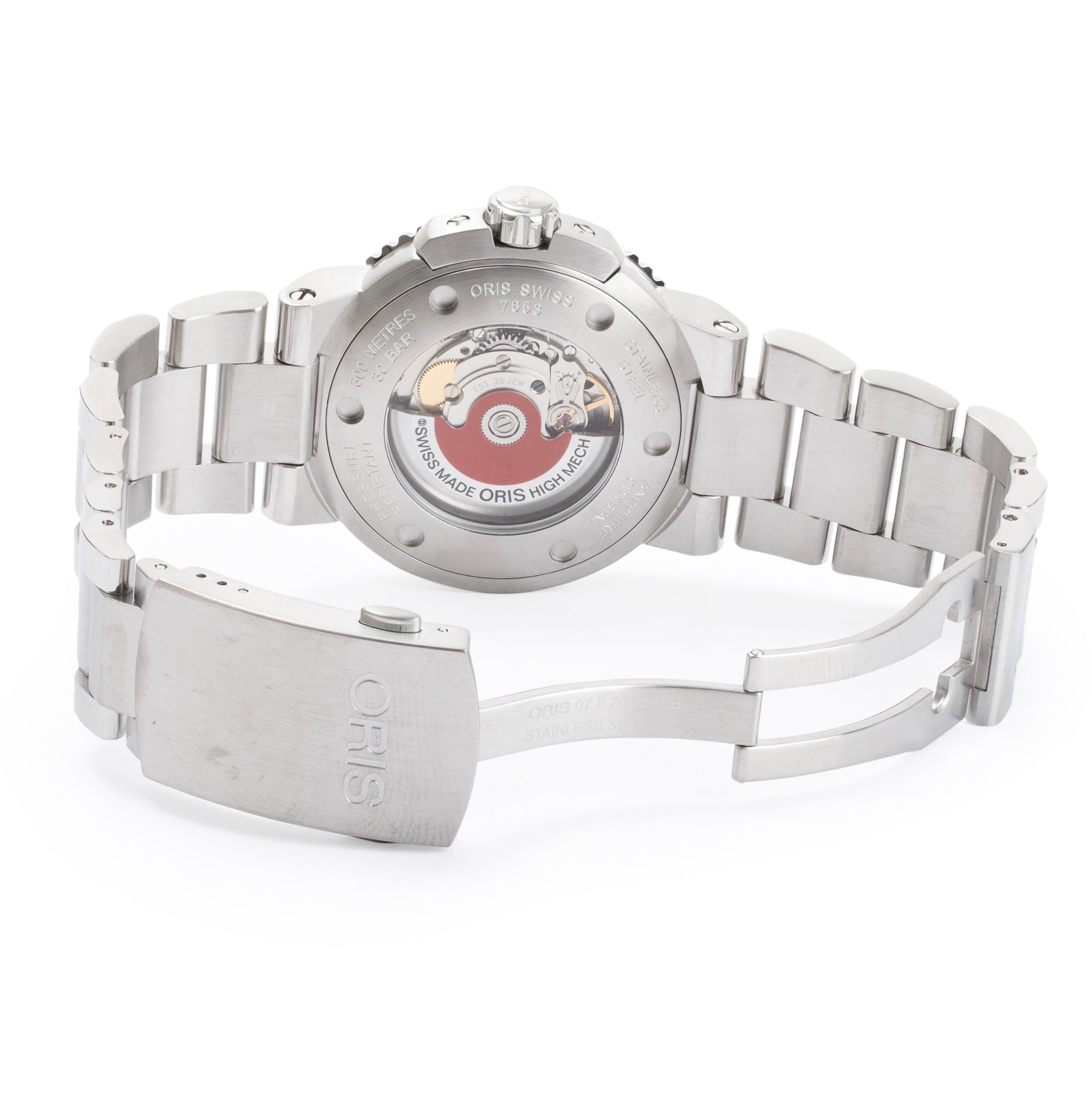 Oris Stainless Steel Diver Aquis 43.5 MM Automatic Watch w/ Card