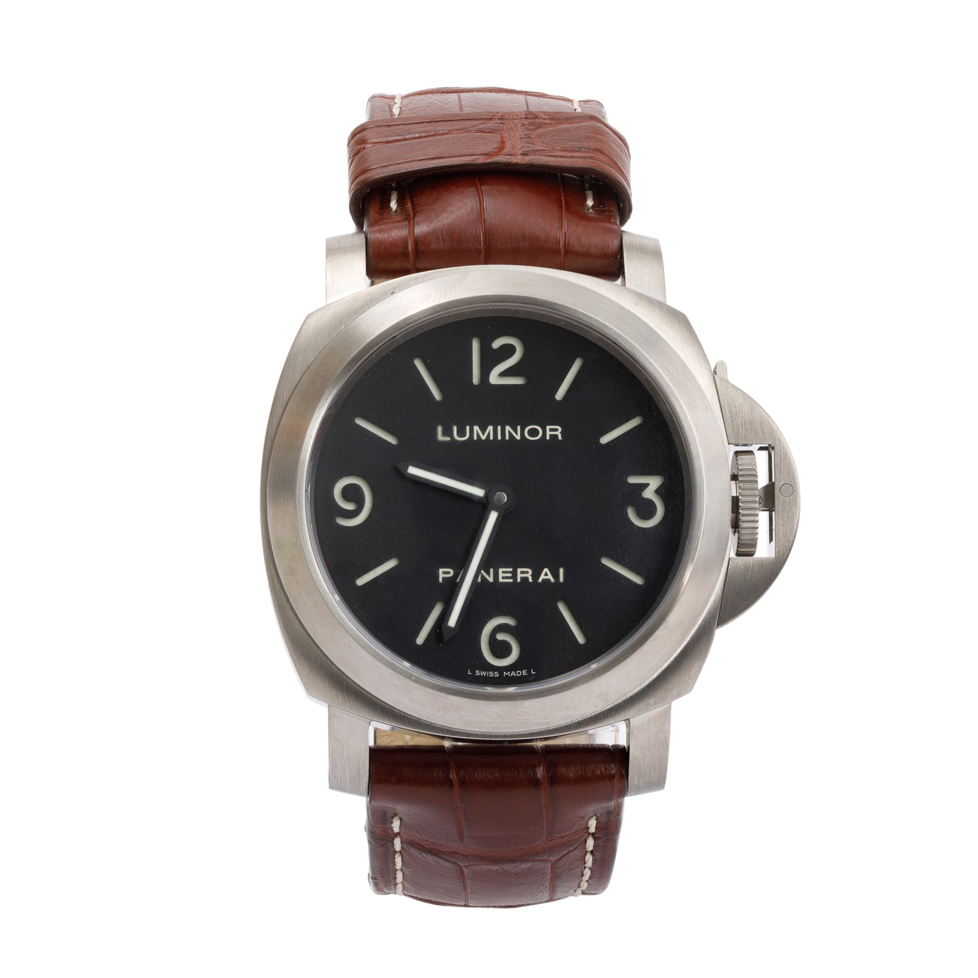 Panerai Titanium Luminor Base PAM00176 44mm Automatic Watch w/ Box & Papers