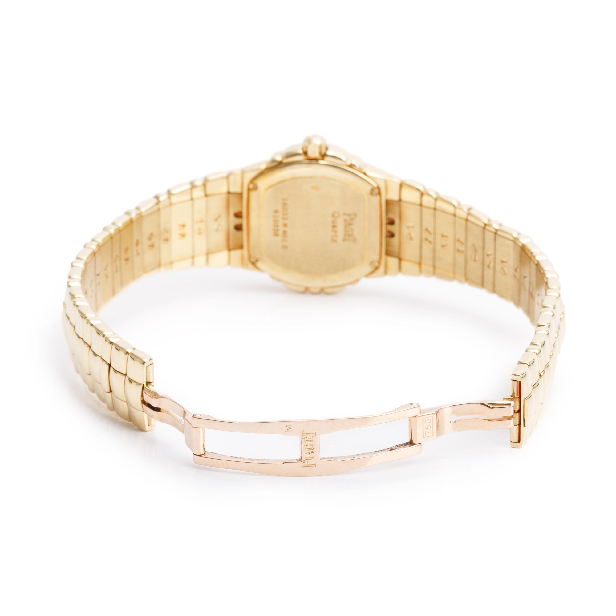Piaget 18k Yellow Gold Diamond Bezel 25 MM Tanagra Watch 16033