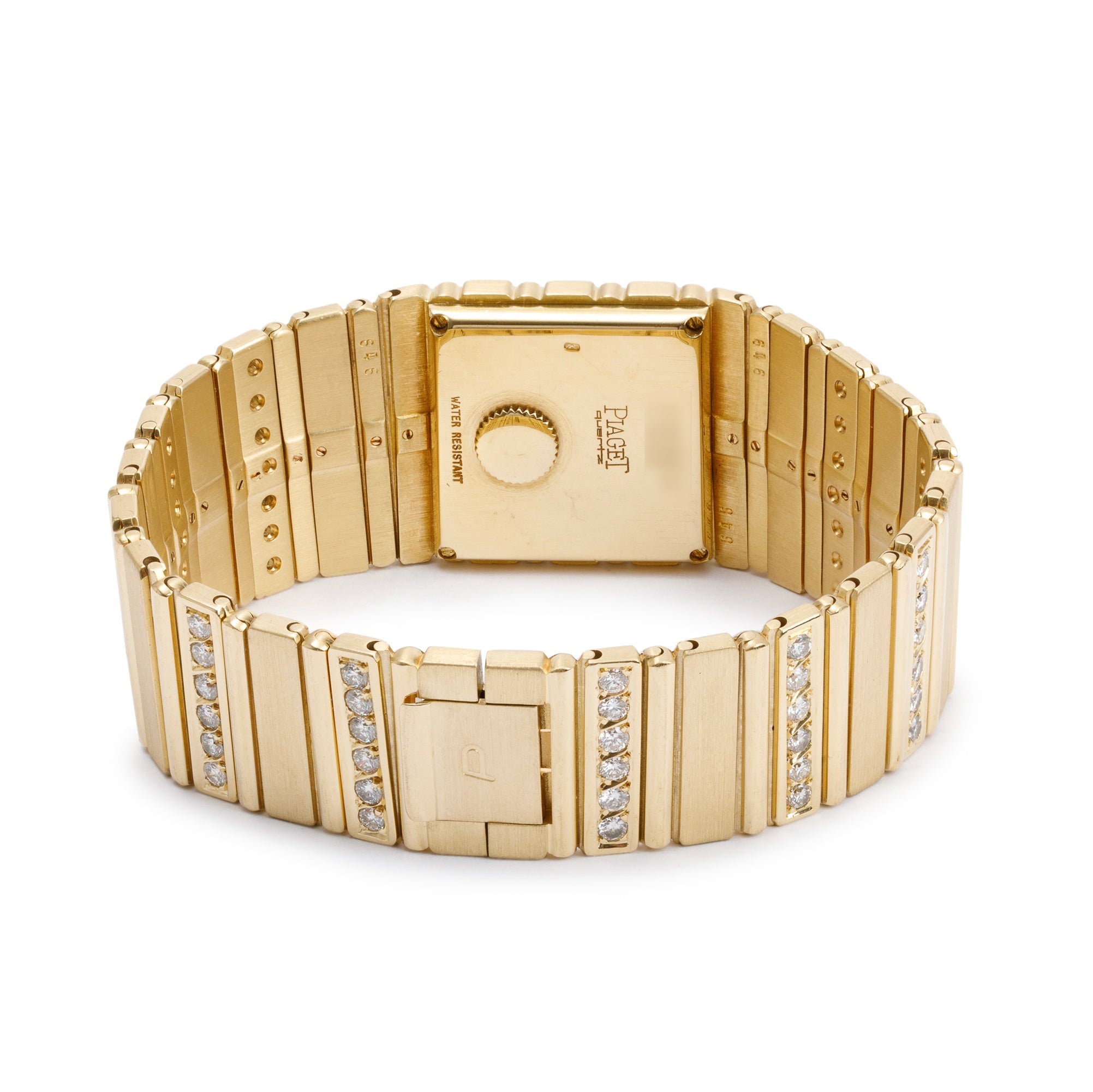 Piaget 18k Yellow Gold Diamond Polo Watch