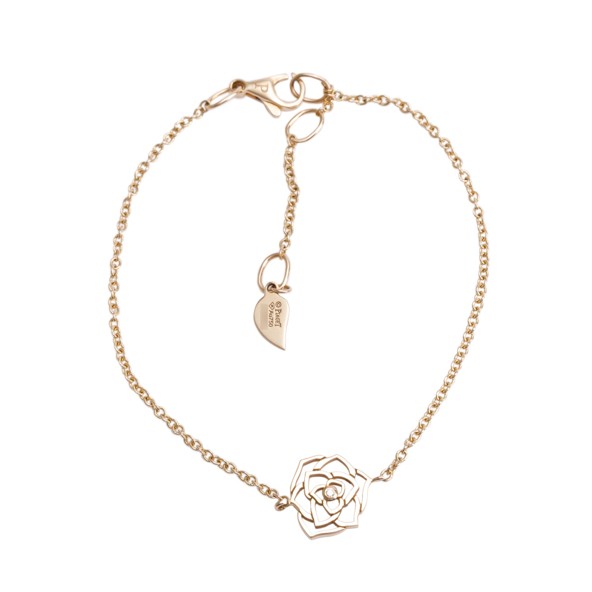 Piaget 2024 18k Yellow Gold Rose Diamond Bracelet w/ Receipt & Certificate