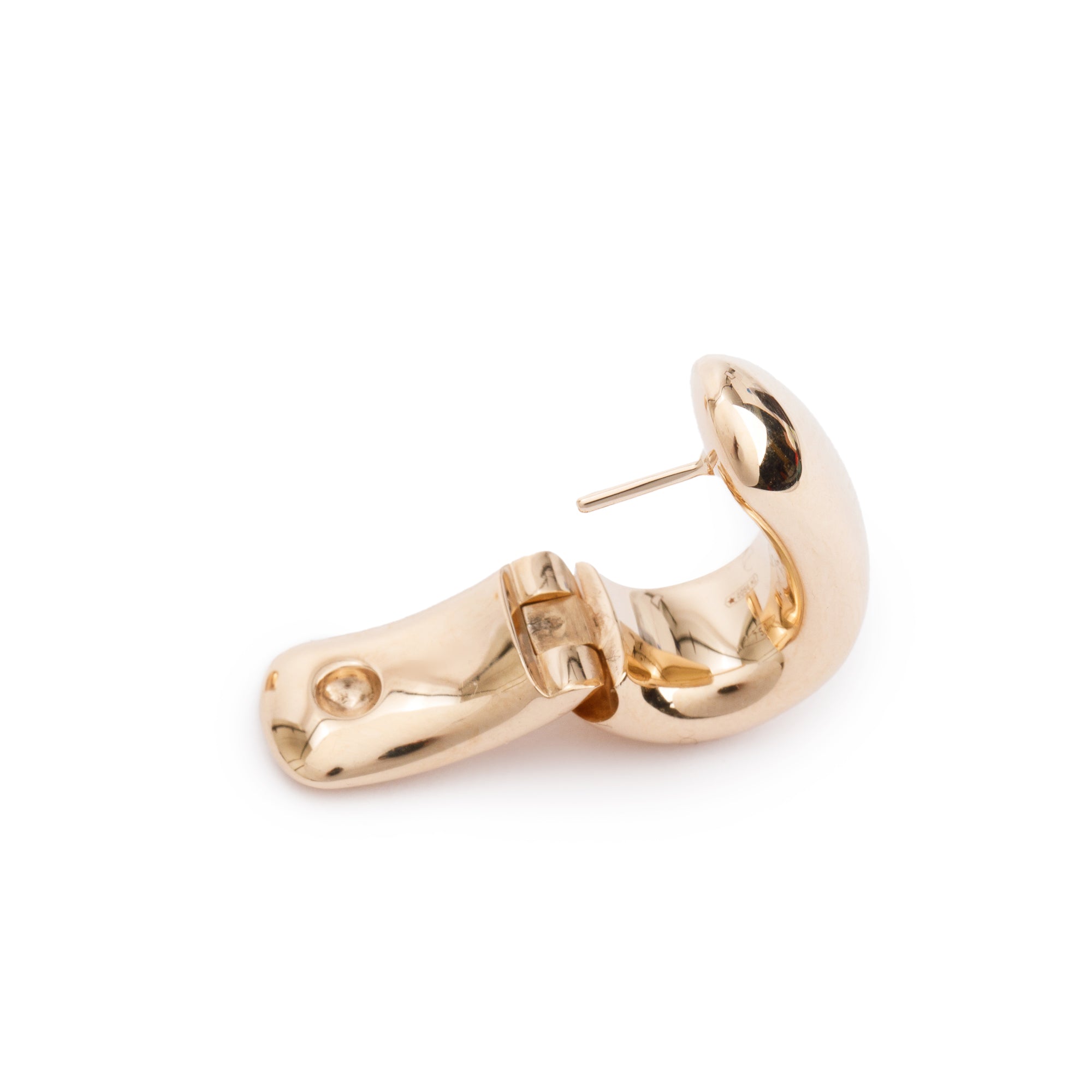 Pomellato 18k Rose Gold Iconica Huggie Earrings w/ Box