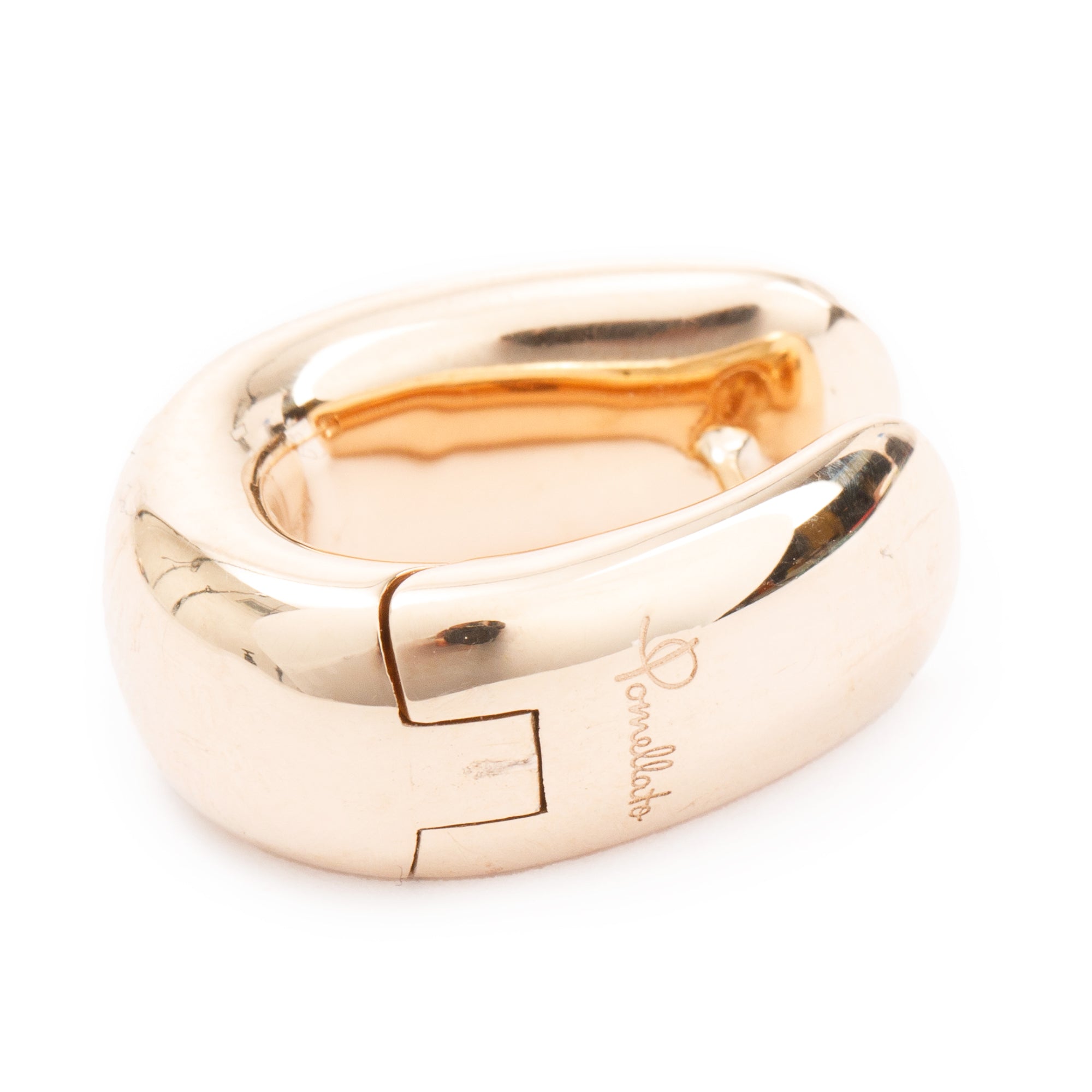 Pomellato 18k Rose Gold Iconica Huggie Earrings w/ Box