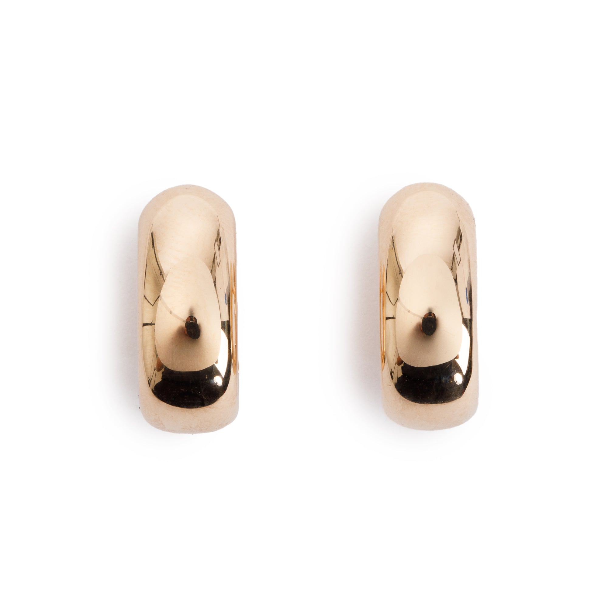 Pomellato 18k Rose Gold Iconica Huggie Earrings w/ Box