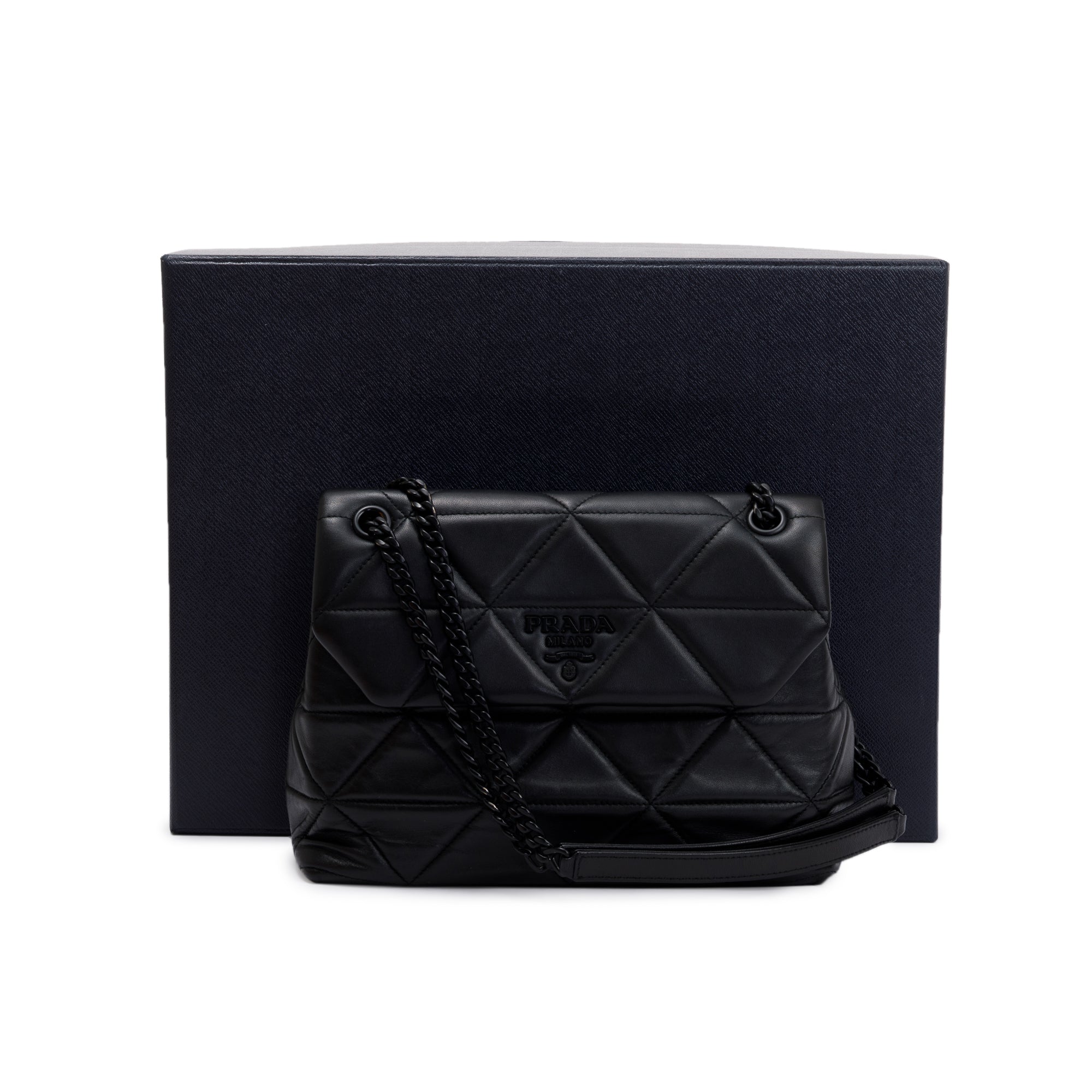 Prada 2020 Black Nappa Leather Spectrum Bag w/ Box & Authenticity Card