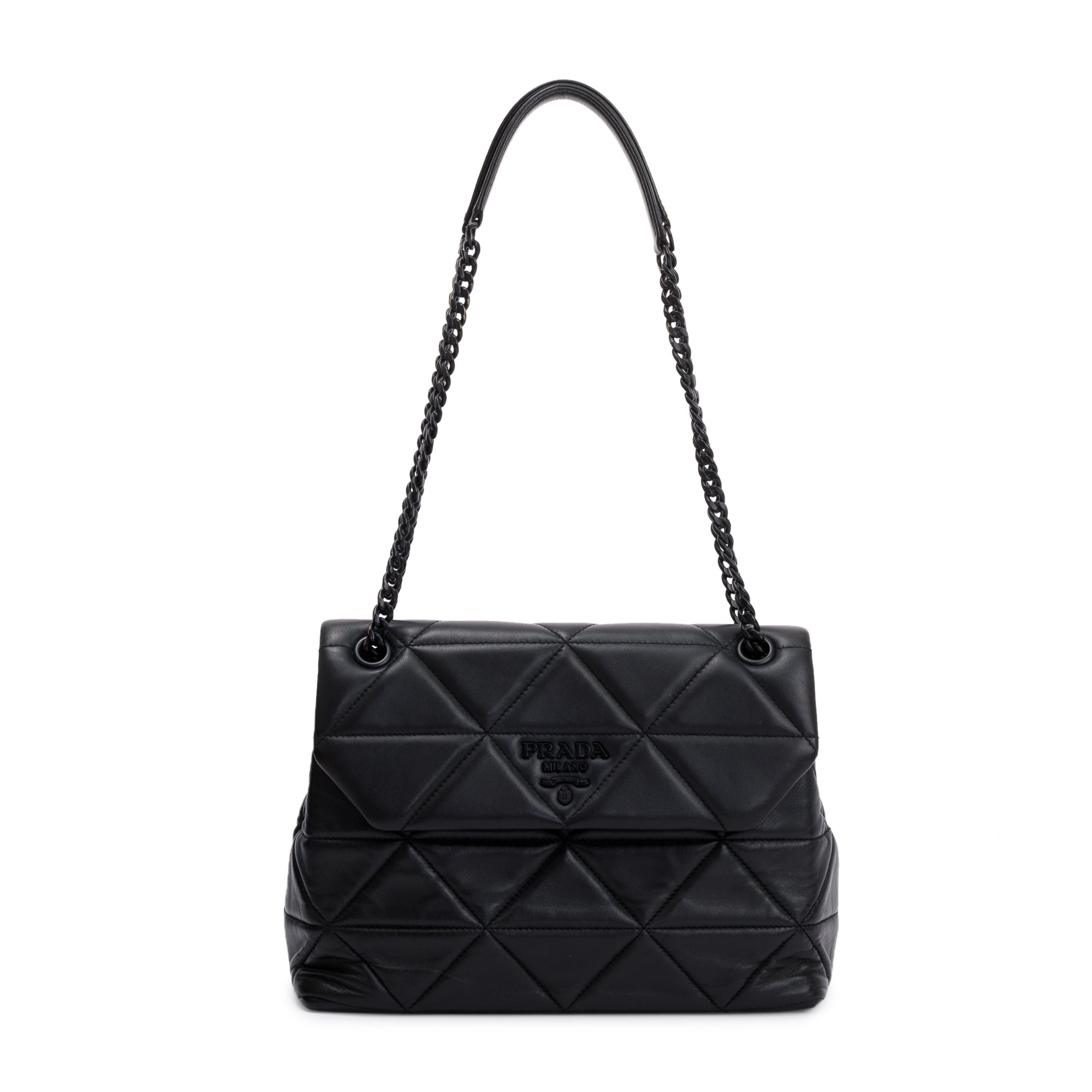 Prada 2020 Black Nappa Leather Spectrum Bag w/ Box & Authenticity Card