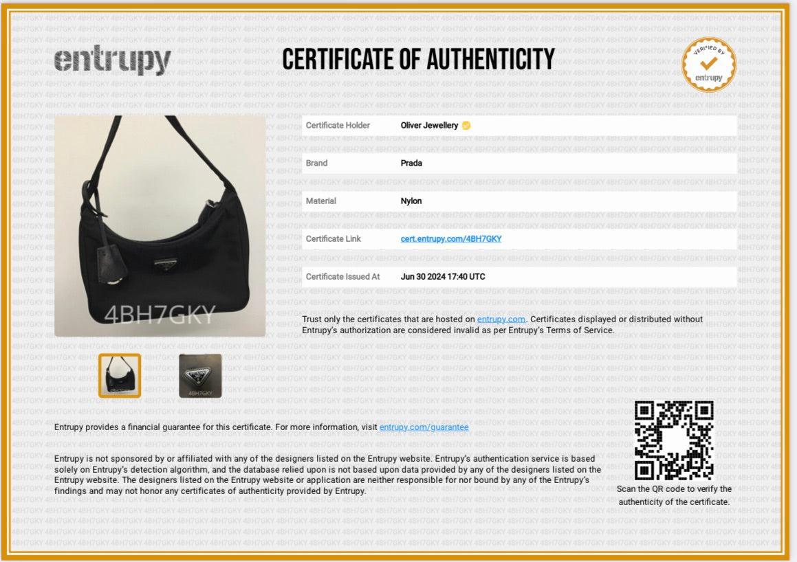 Prada 2020 Black Re-Edition 2000 Re-Nylon Mini Bag w/ Authenticity Card