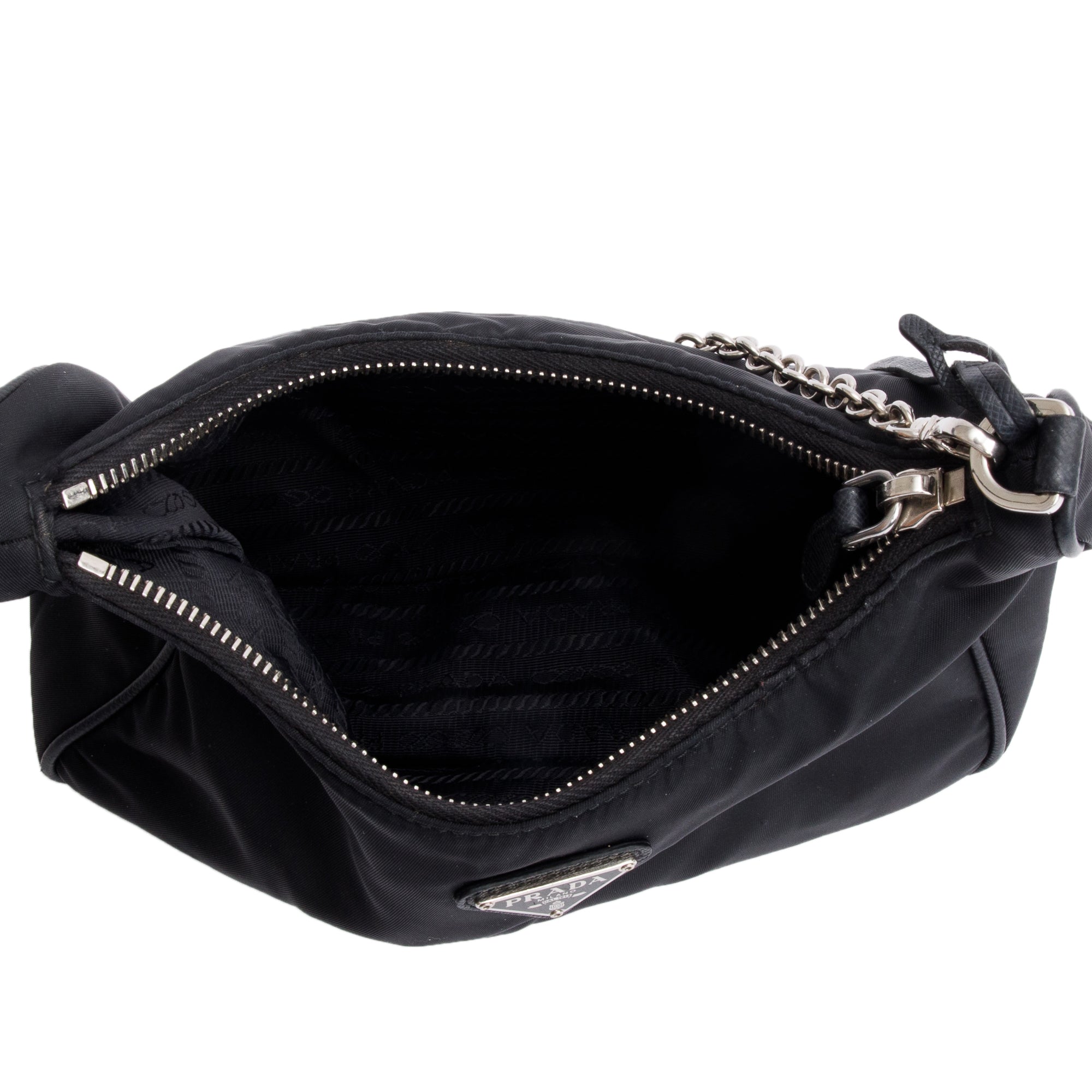 Prada 2020 Black Re-Edition 2005 Re-Nylon Shoulder Bag w/ Authenticity Card