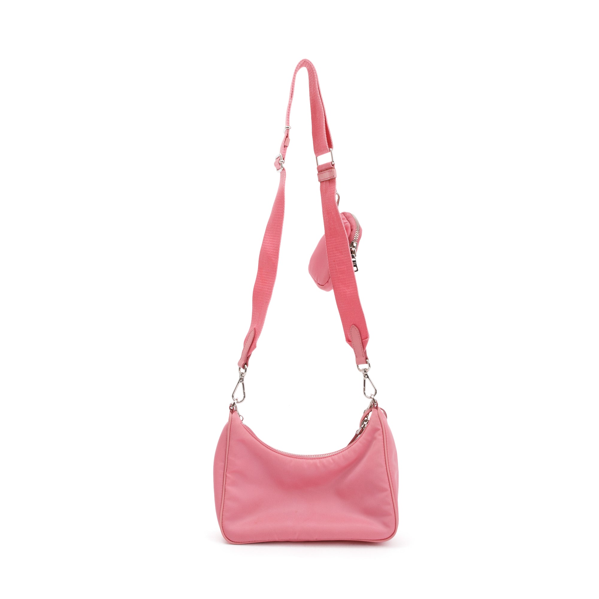 Prada 2020 Pink Re-Edition 2005 Re-Nylon Shoulder Bag w/ Authenticity Card
