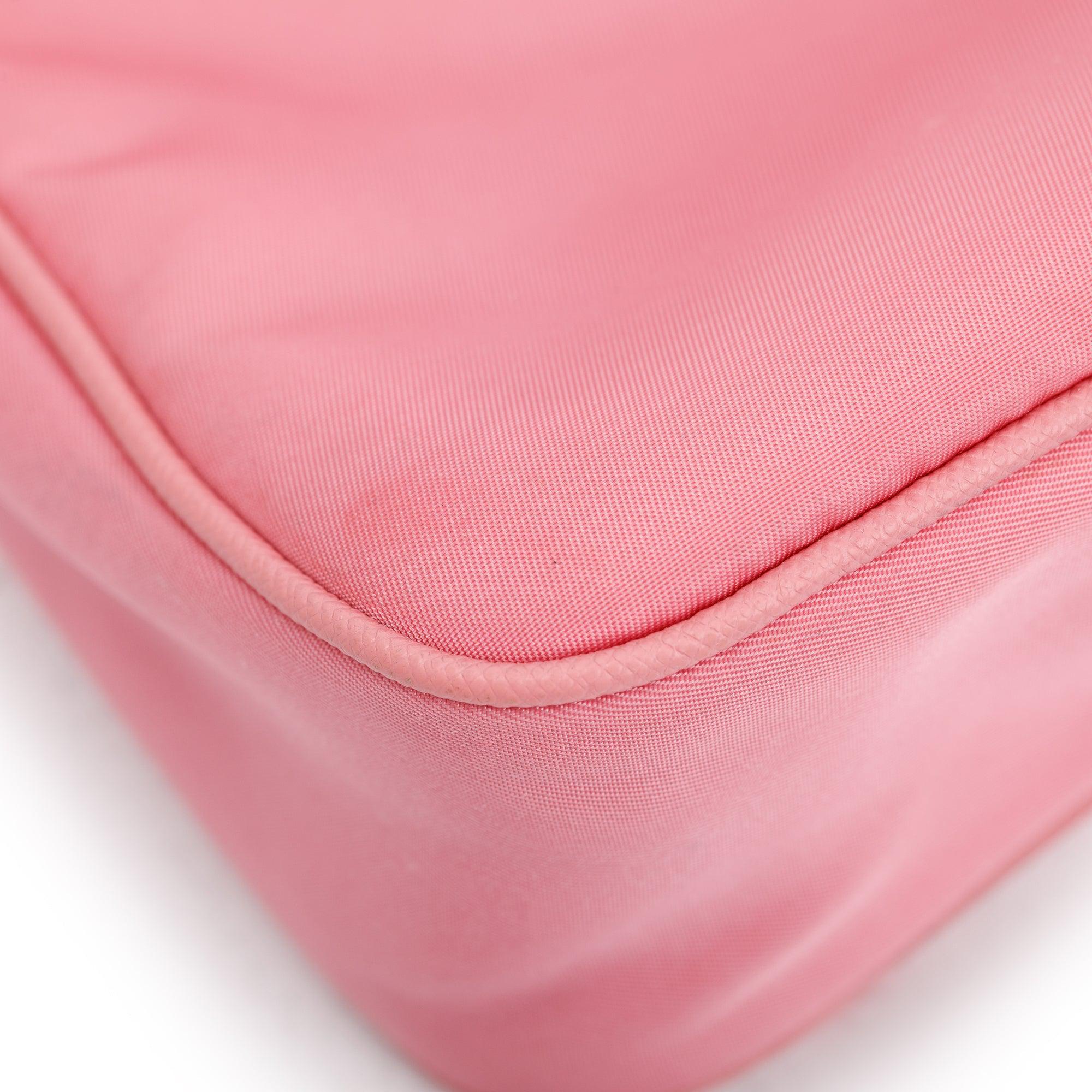 Prada 2020 Pink Re-Edition 2005 Re-Nylon Shoulder Bag w/ Authenticity Card