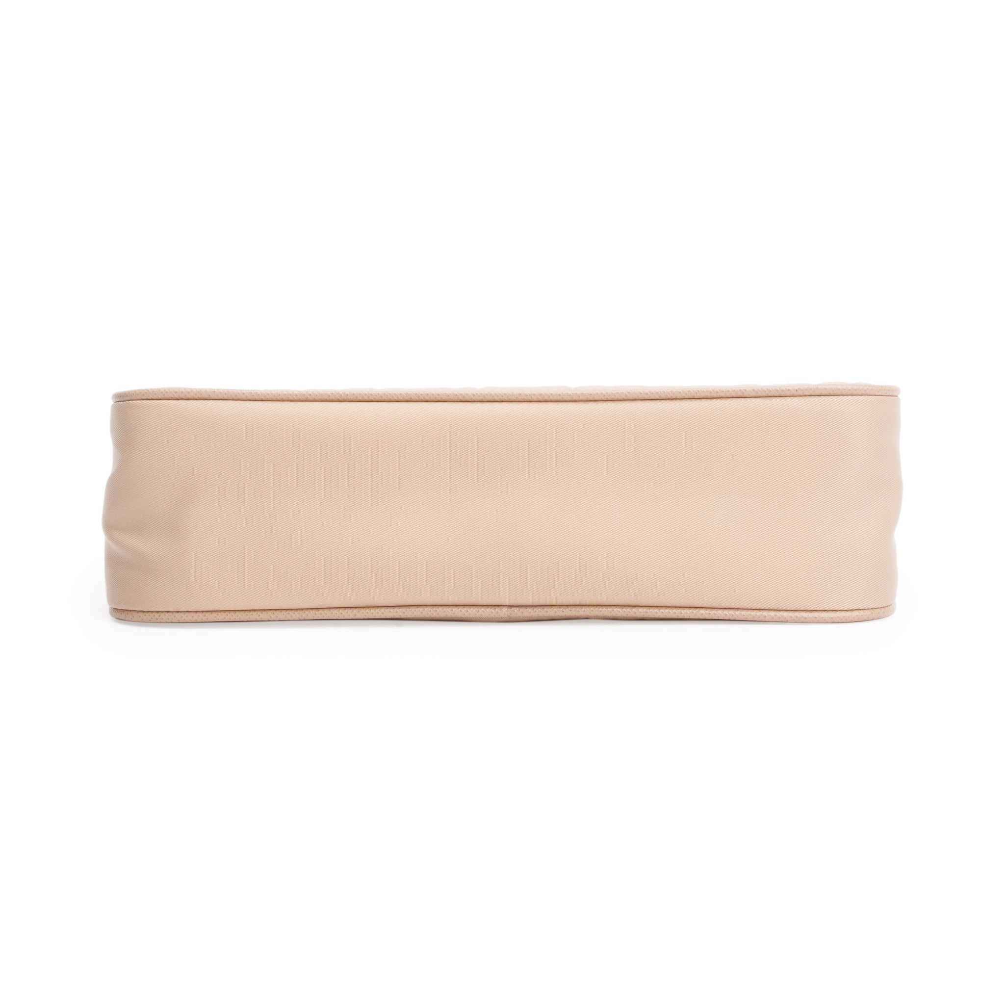 Prada 2021 Beige Re-Edition 2005 Re-Nylon and Saffiano Mini Bag w/ Box & Autheniticty Card