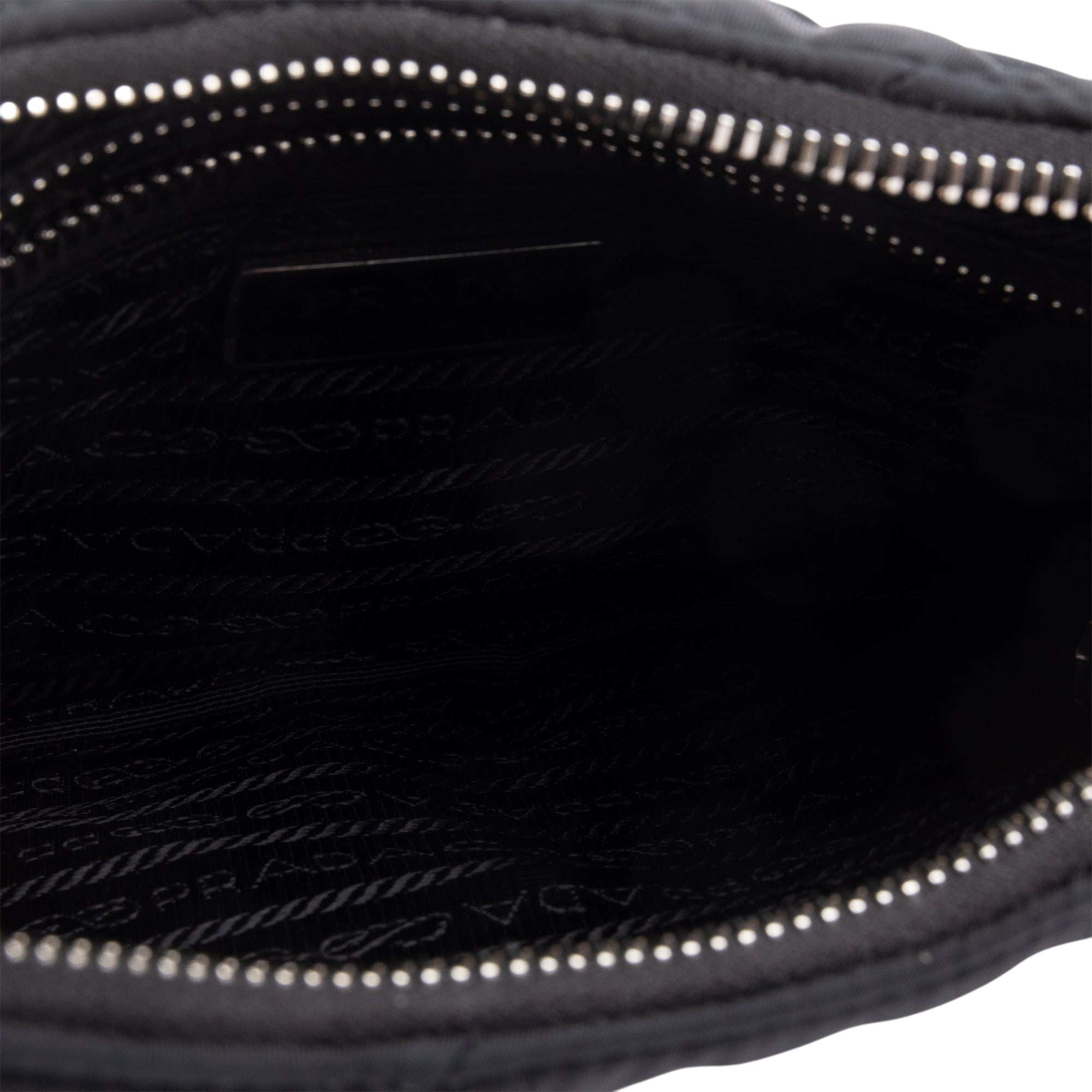 Prada 2021 Black Padded Re-Nylon Shoulder Bag w/ Authenticity Card