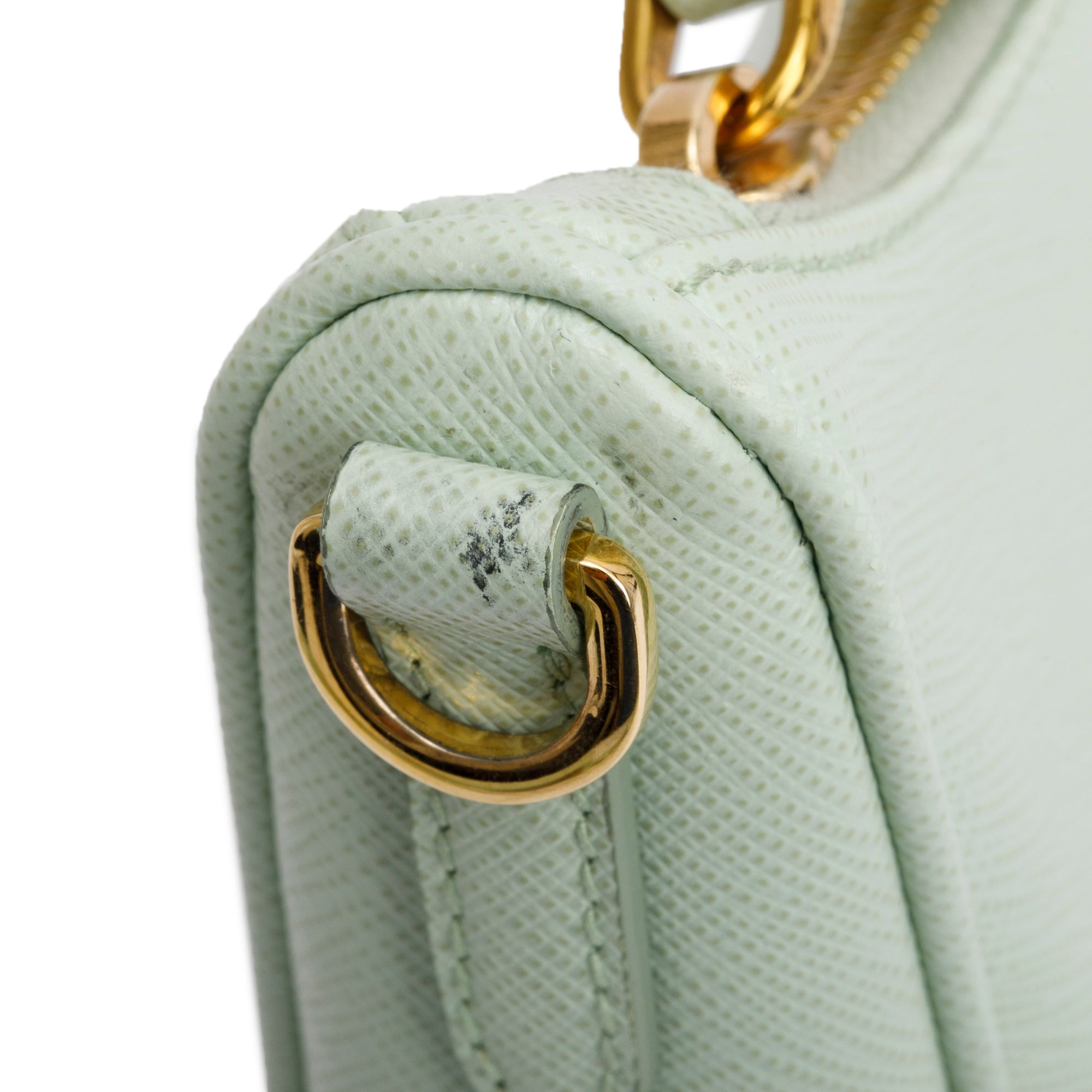 Prada 2021 Light Green Saffiano Leather Re-Edition 2005 Shoulder Bag