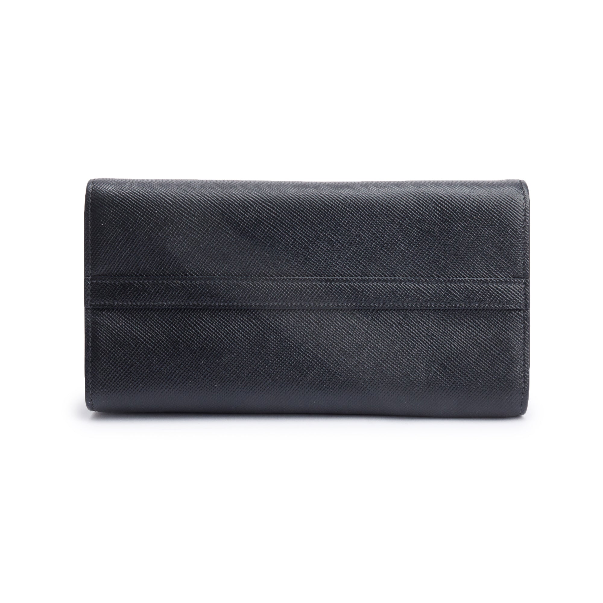 Prada 2022 Black Saffiano Cuir Small Monochrome Top Handle Tote w/ Strap & Authenticity Card